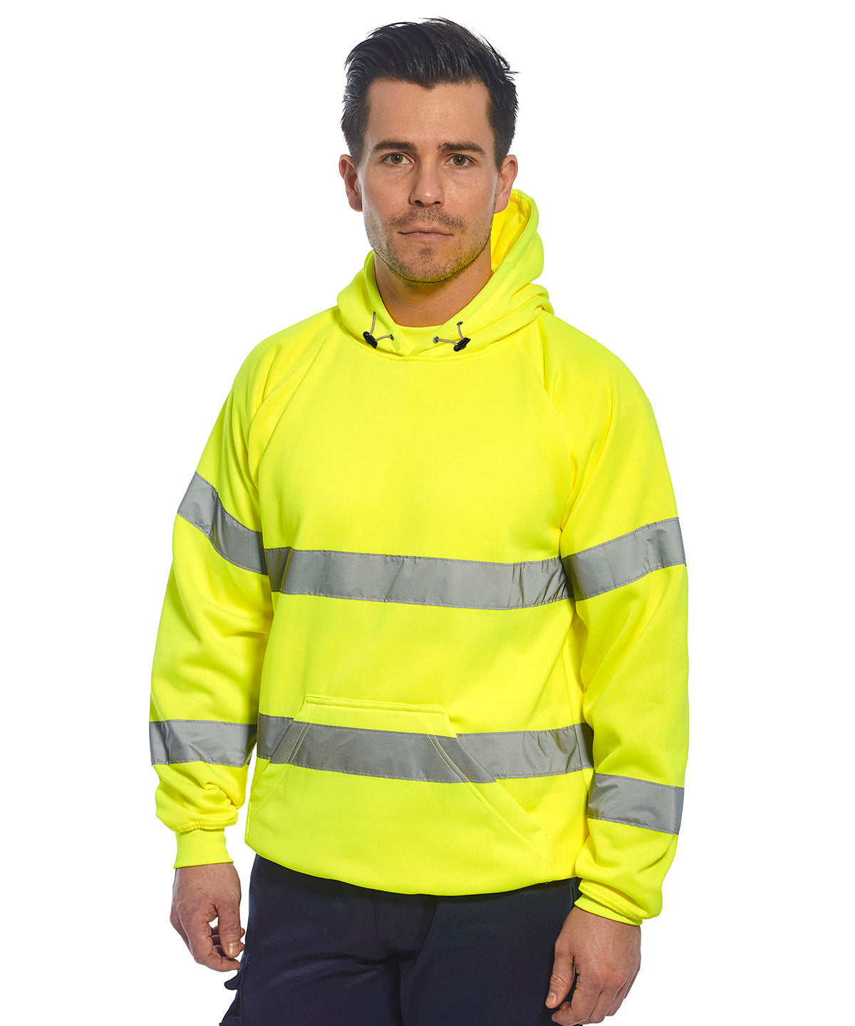 Hettupeysur - Hi-vis Hooded Sweatshirt (B304)