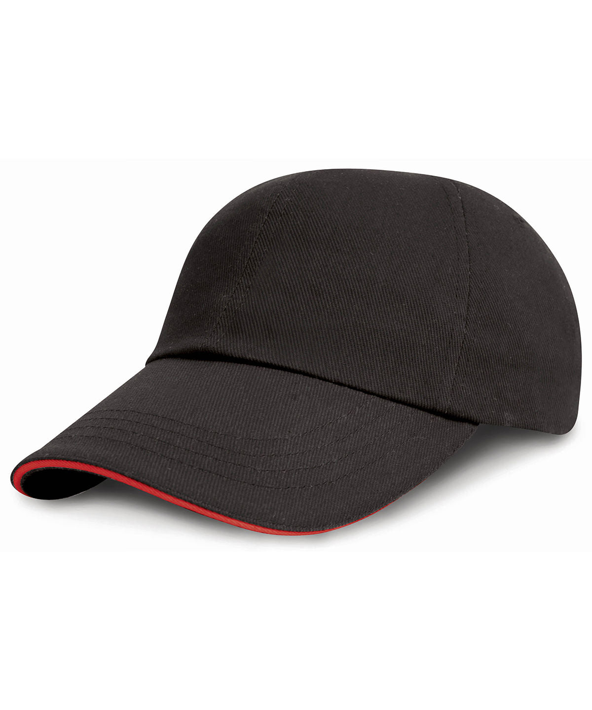 Húfur - Junior Low-profile Heavy Brushed Cotton Cap With Sandwich Peak
