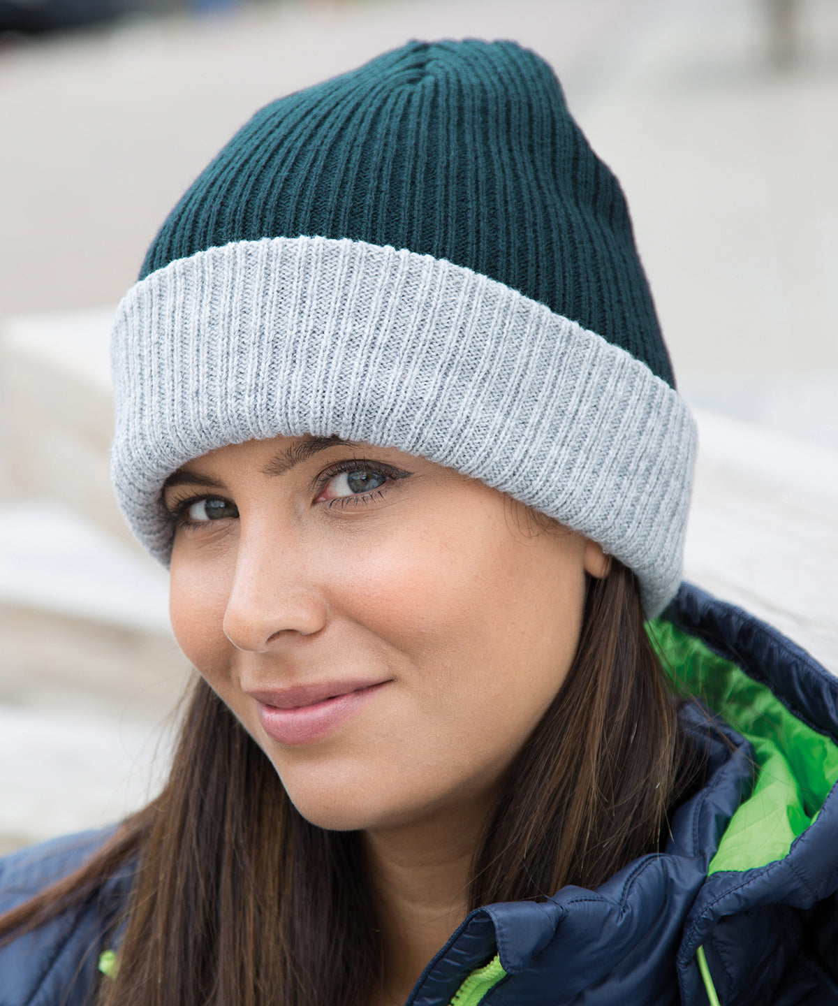 Húfur - Double-layer Knitted Hat