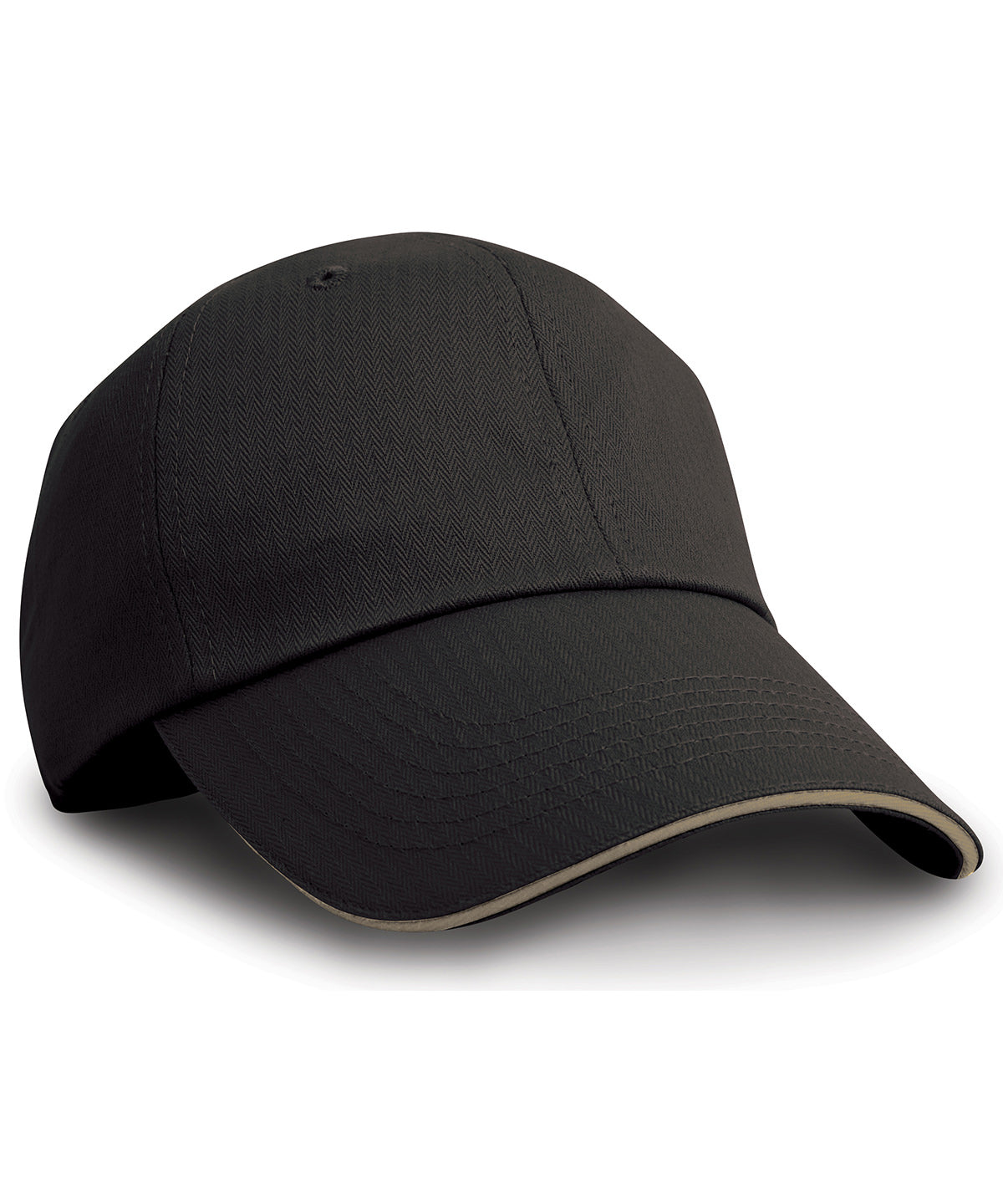 Húfur - Herringbone Cap With Sandwich Peak