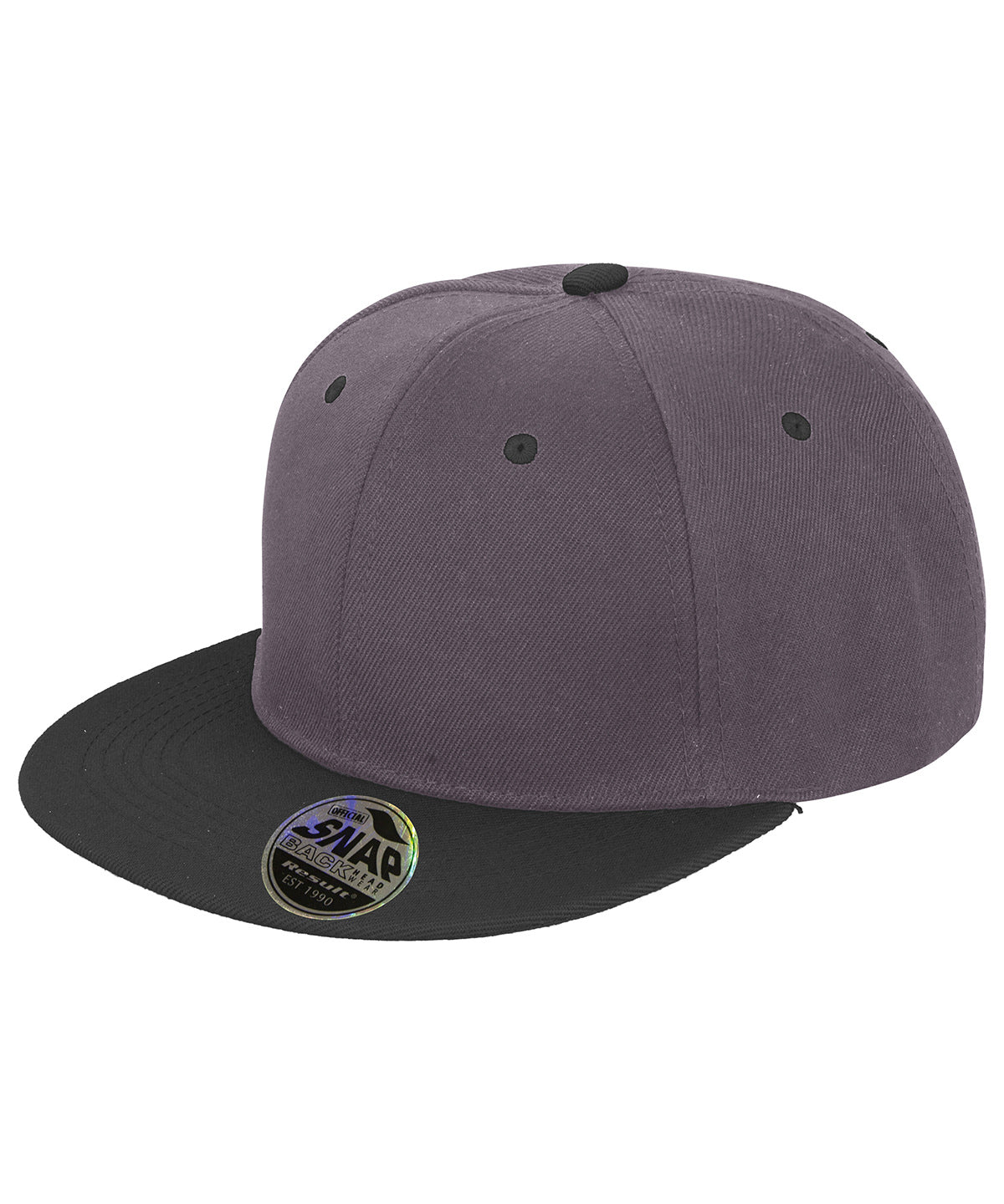 Húfur - Bronx Original Flat Peak Snapback Dual Colour Cap