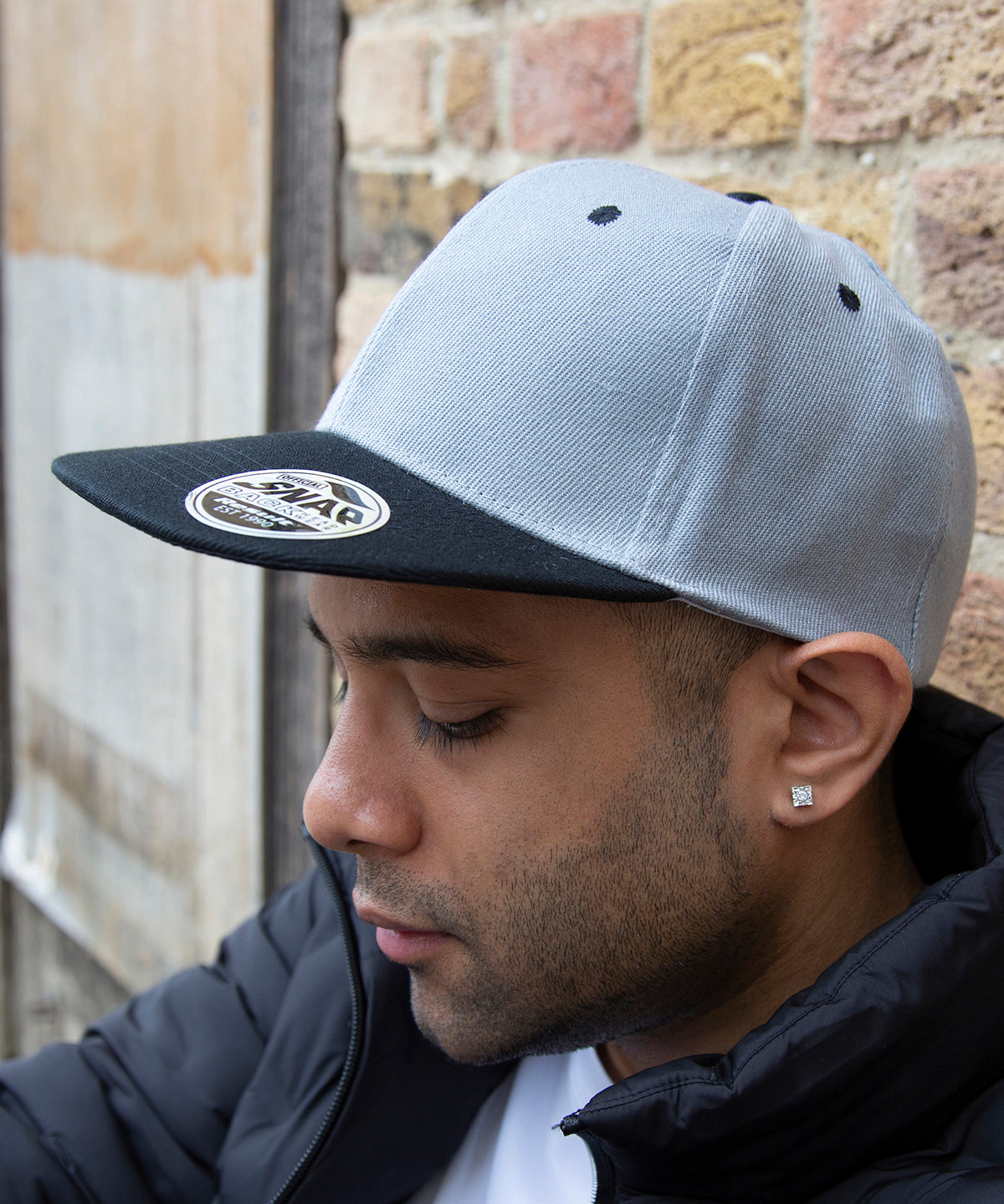 Húfur - Bronx Original Flat Peak Snapback Dual Colour Cap