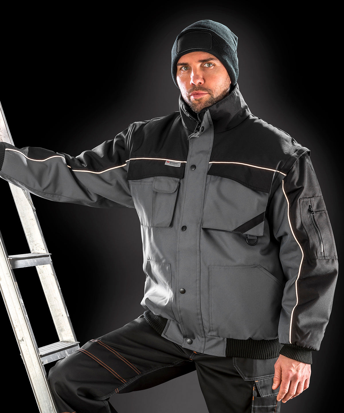 Jakkar - Work-Guard Zip Sleeve Heavy-duty Pilot Jacket