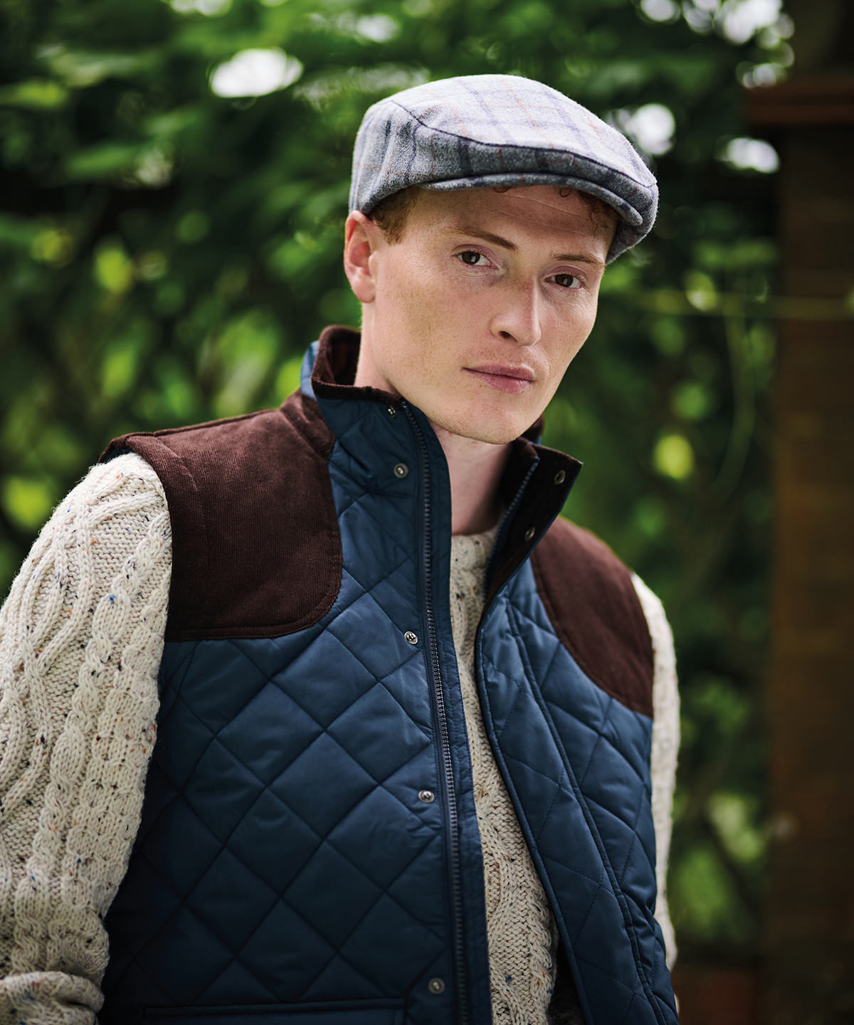 Húfur - Acer Tweed-effect Flat Cap