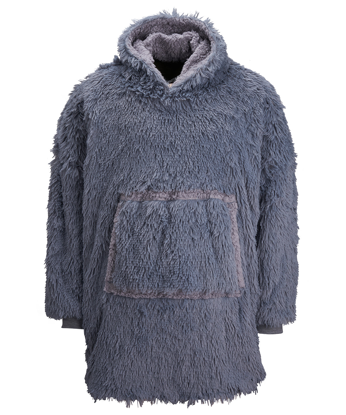 Hettupeysur - The Ribbon Oversized Cosy Reversible Shaggy Sherpa Hoodie