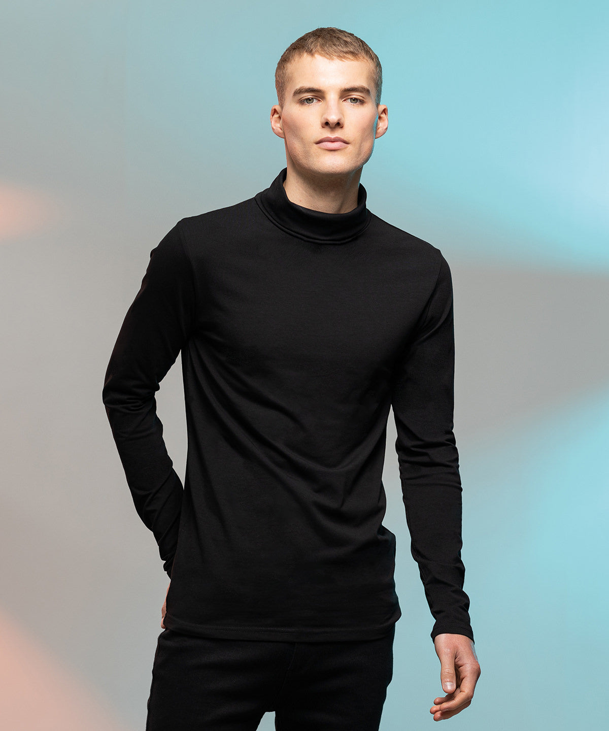 Stuttermabolir - Feel Good Roll Neck Top