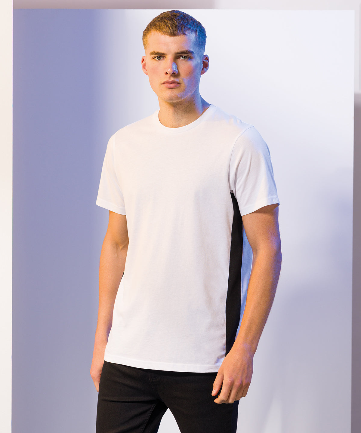 Stuttermabolir - Unisex Contrast T