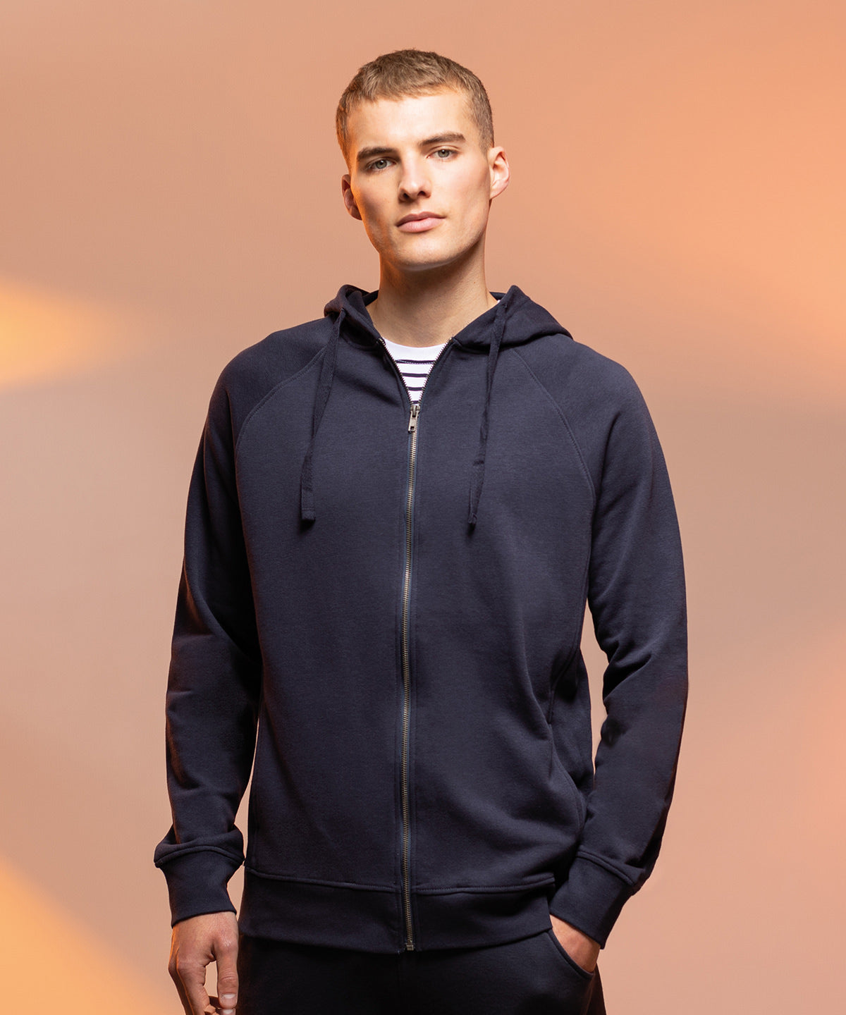 Hettupeysur - Unisex Slim-fit Zip-through Hoodie