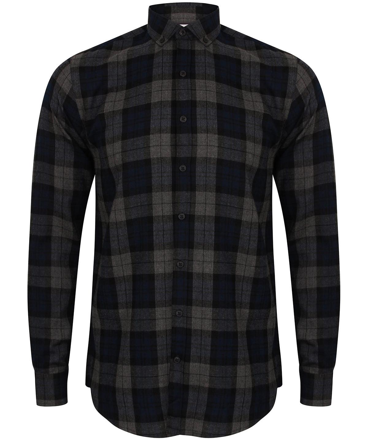 Bolir - Brushed Check Casual Shirt With Button-down Collar