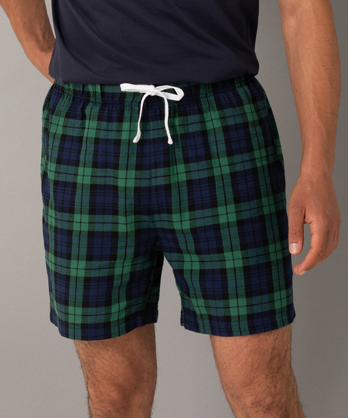 Stuttbuxur - Tartan Lounge Shorts