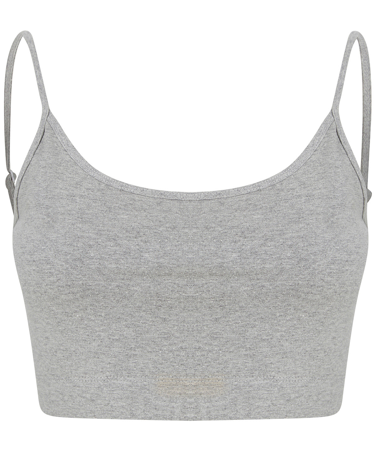 Stuttermabolir - Women's Sustainable Fashion Cropped Cami Top With Adjustable Straps