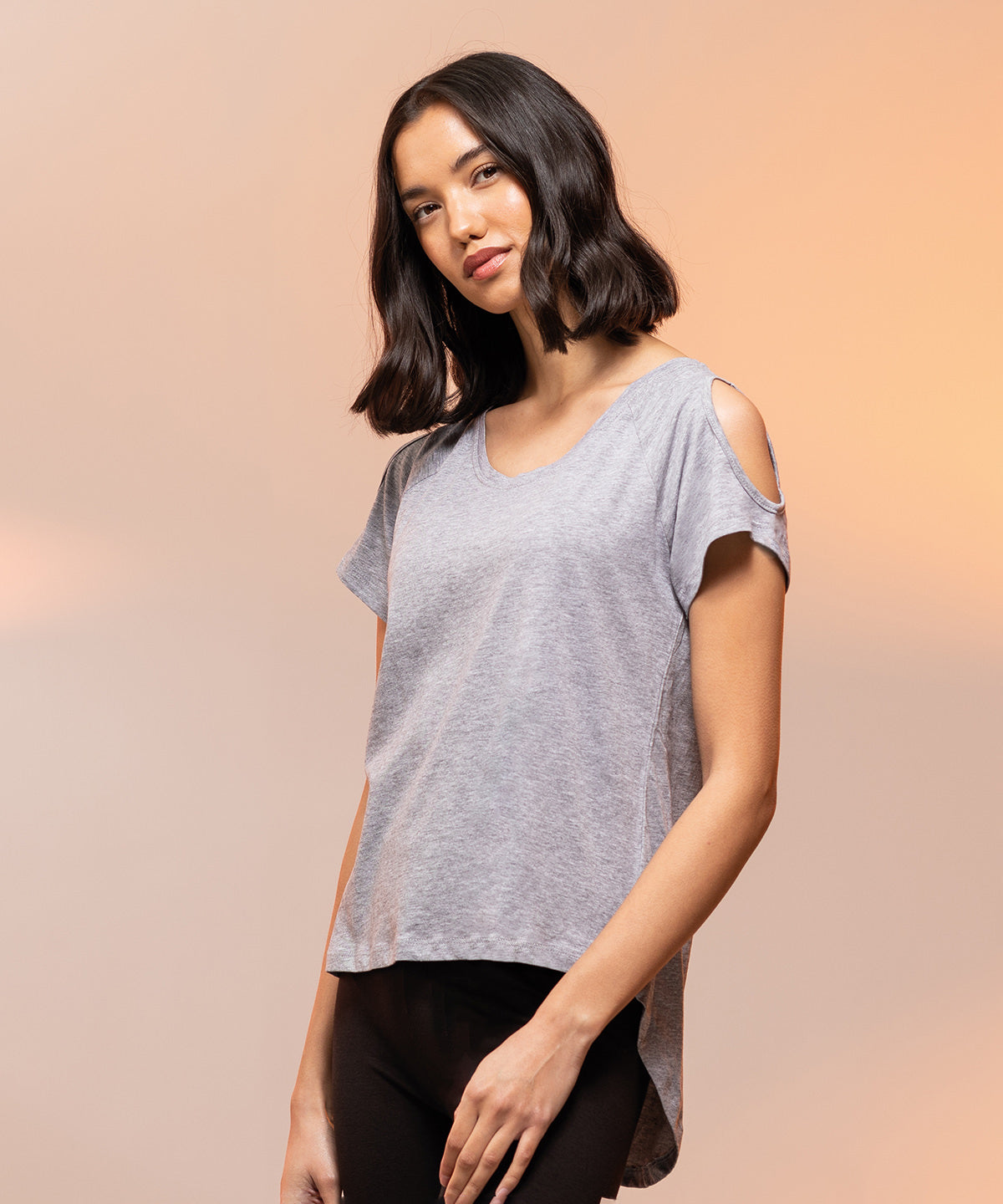 Stuttermabolir - T-shirt With Drop Detail