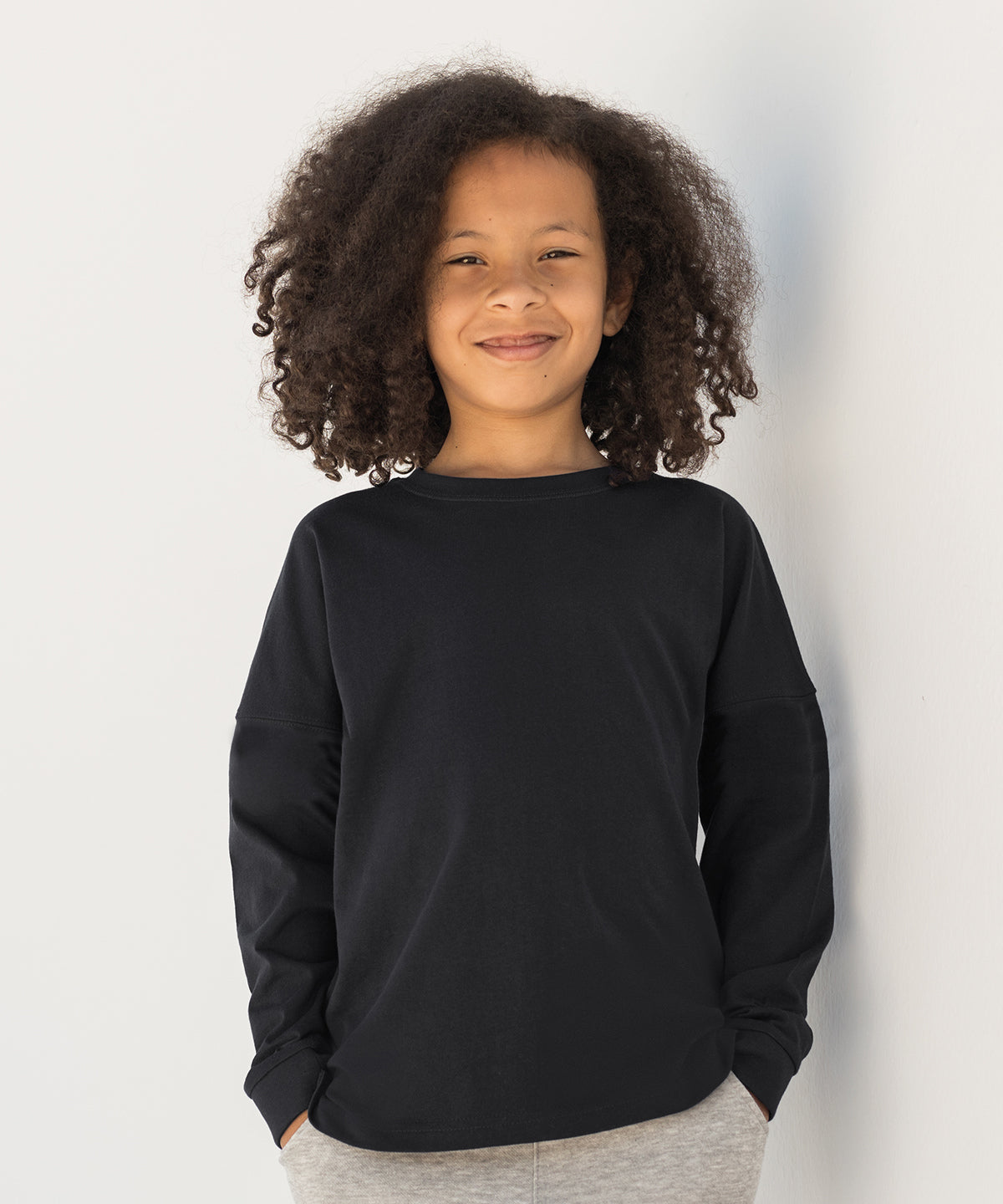 Stuttermabolir - Kids Drop Shoulder Slogan Top