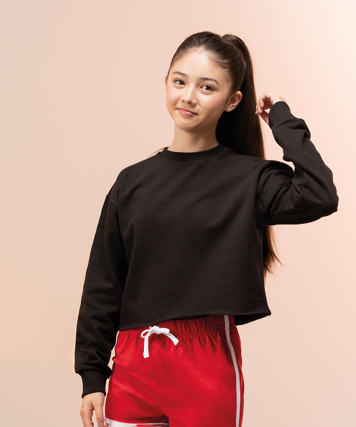 Háskólapeysur - Kids Cropped Slounge Sweat