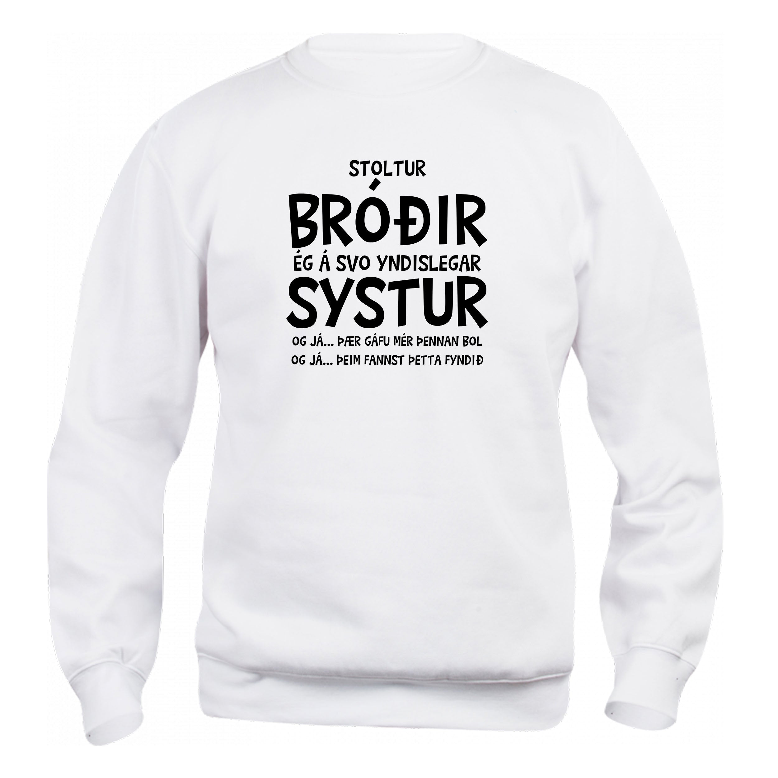 STOLTUR - BRÓÐIR - Peysa - Hvít