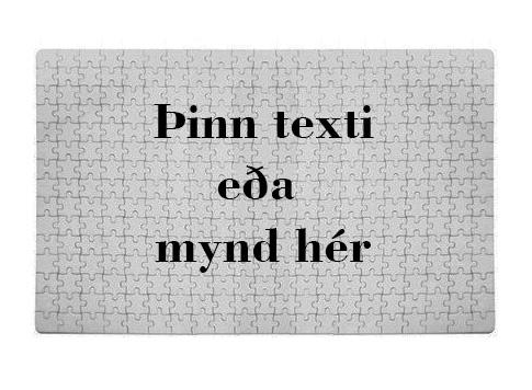 Stórt púsl 28x30 cm- Hannaðu þitt eigið púsl