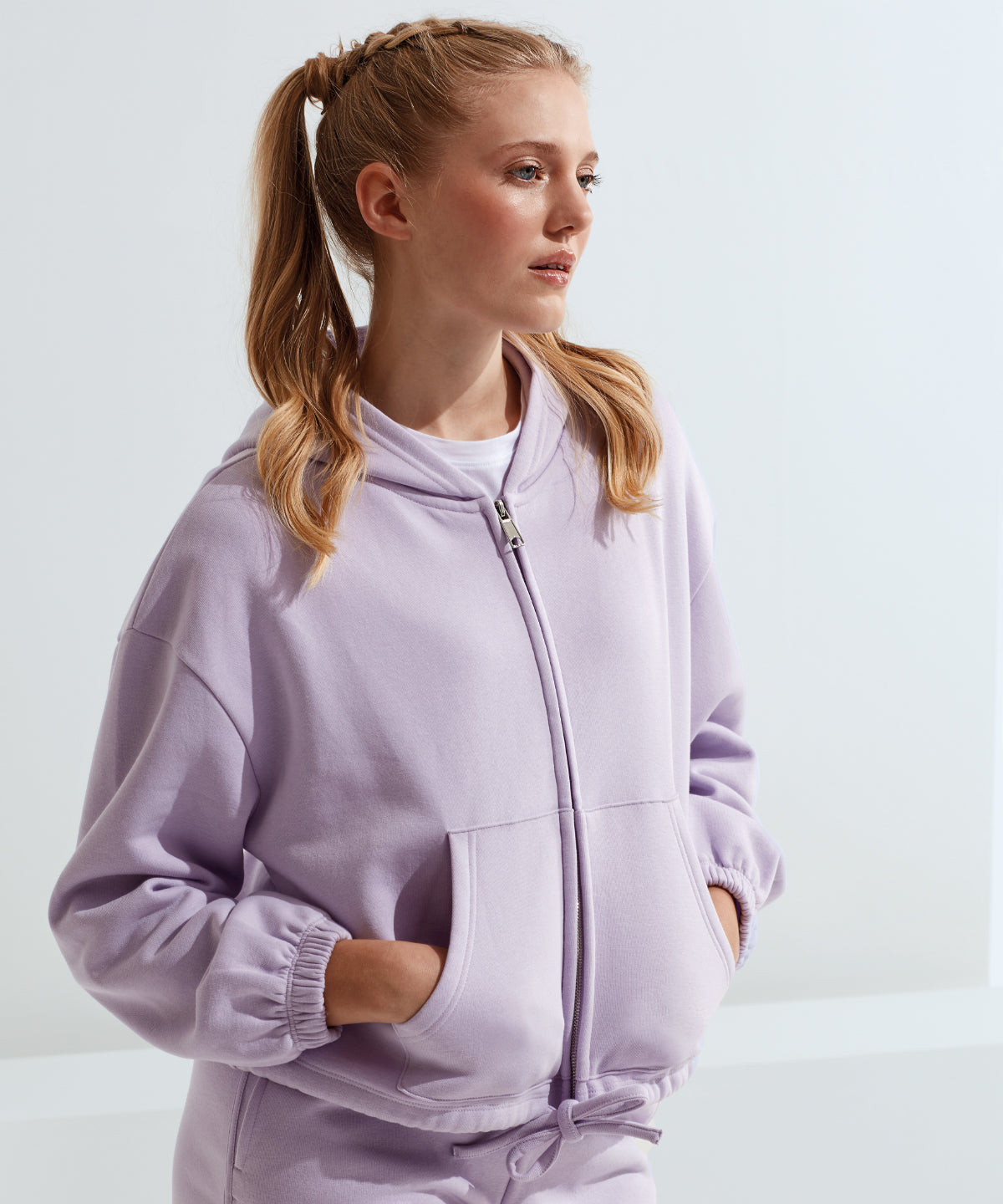 Hettupeysur - Women’s TriDri® Recycled Drawstring Full-zip Hoodie