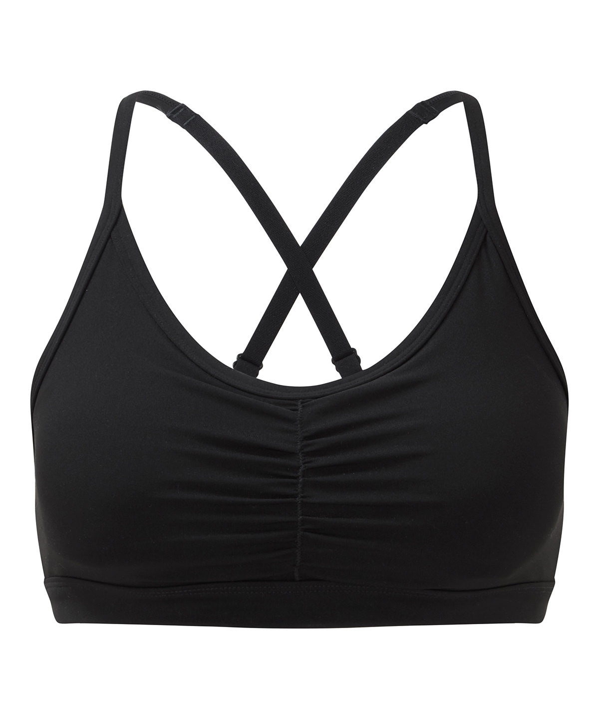 Brjósthaldarar - Women's TriDri® Ruched Sports Bra (medium Impact)