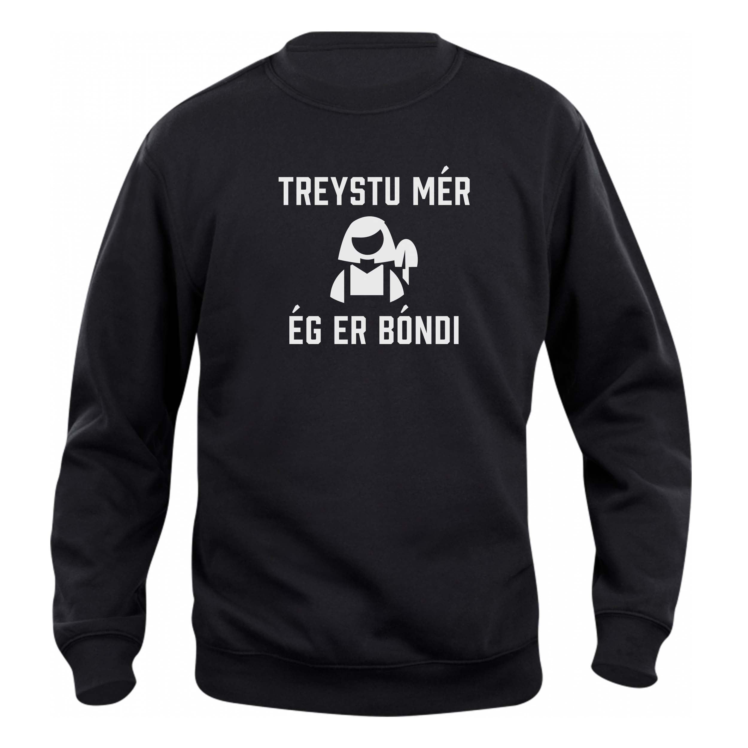 TREYSTU MÉR ÉG ER BÓNDI_02 - Peysa - Svört