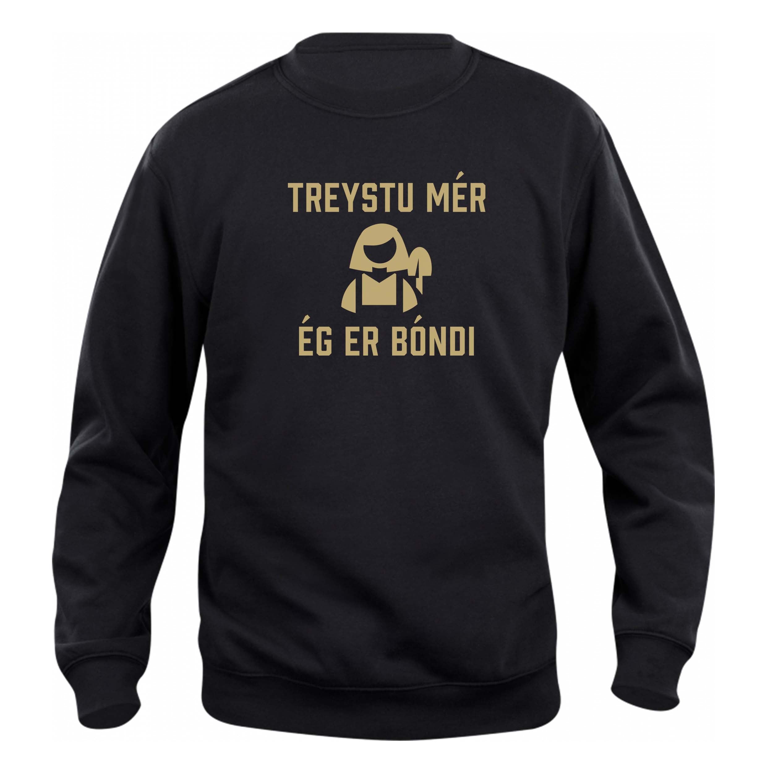 TREYSTU MÉR ÉG ER BÓNDI_02 - Peysa - Svört