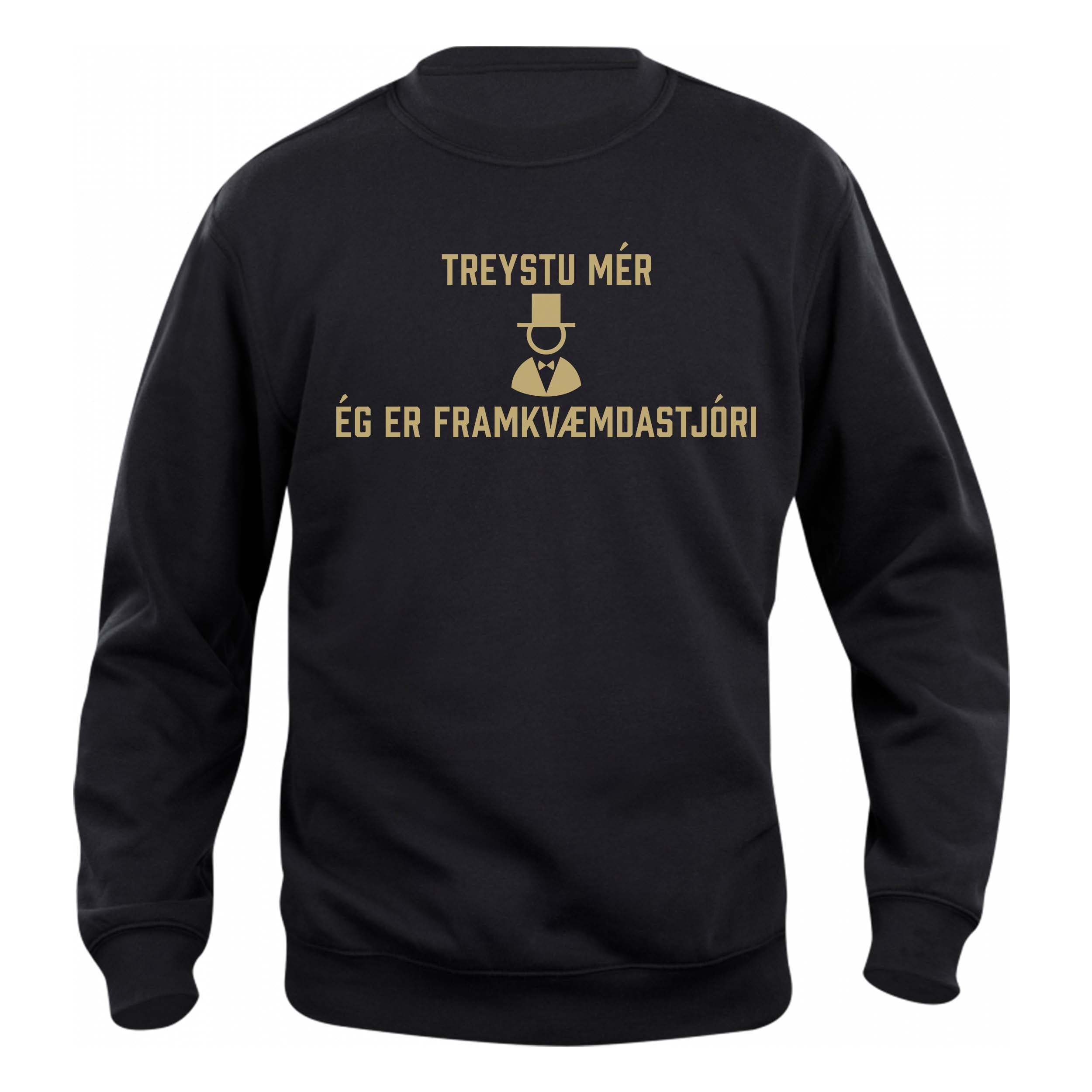 TREYSTU MÉR ÉG ER FRAMKVÆMDASTJÓRI_02 - Peysa - Svört