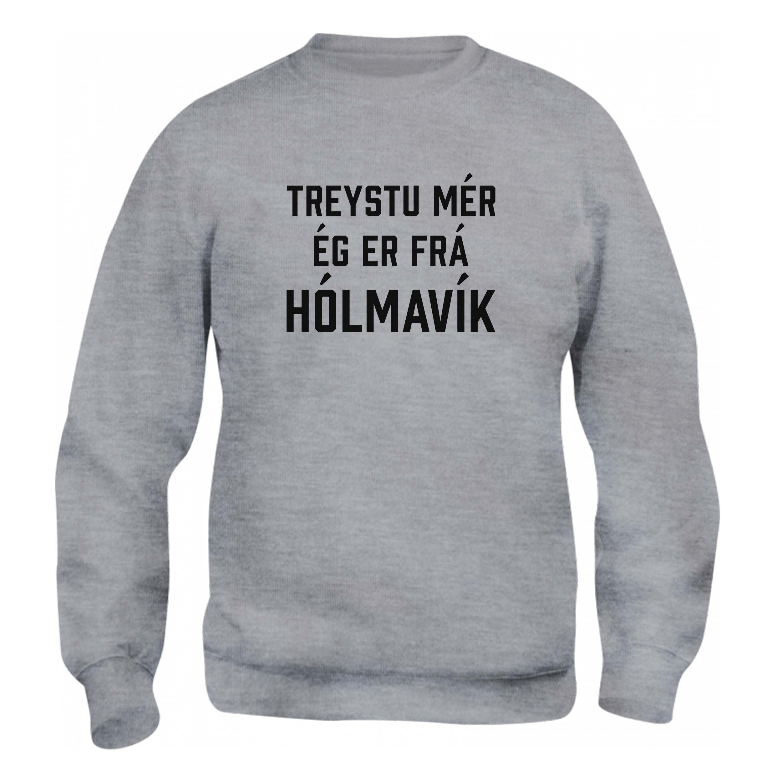 TREYSTU MÉR ÉG ER FRÁ HÓLMAVÍK - Peysa - Grá