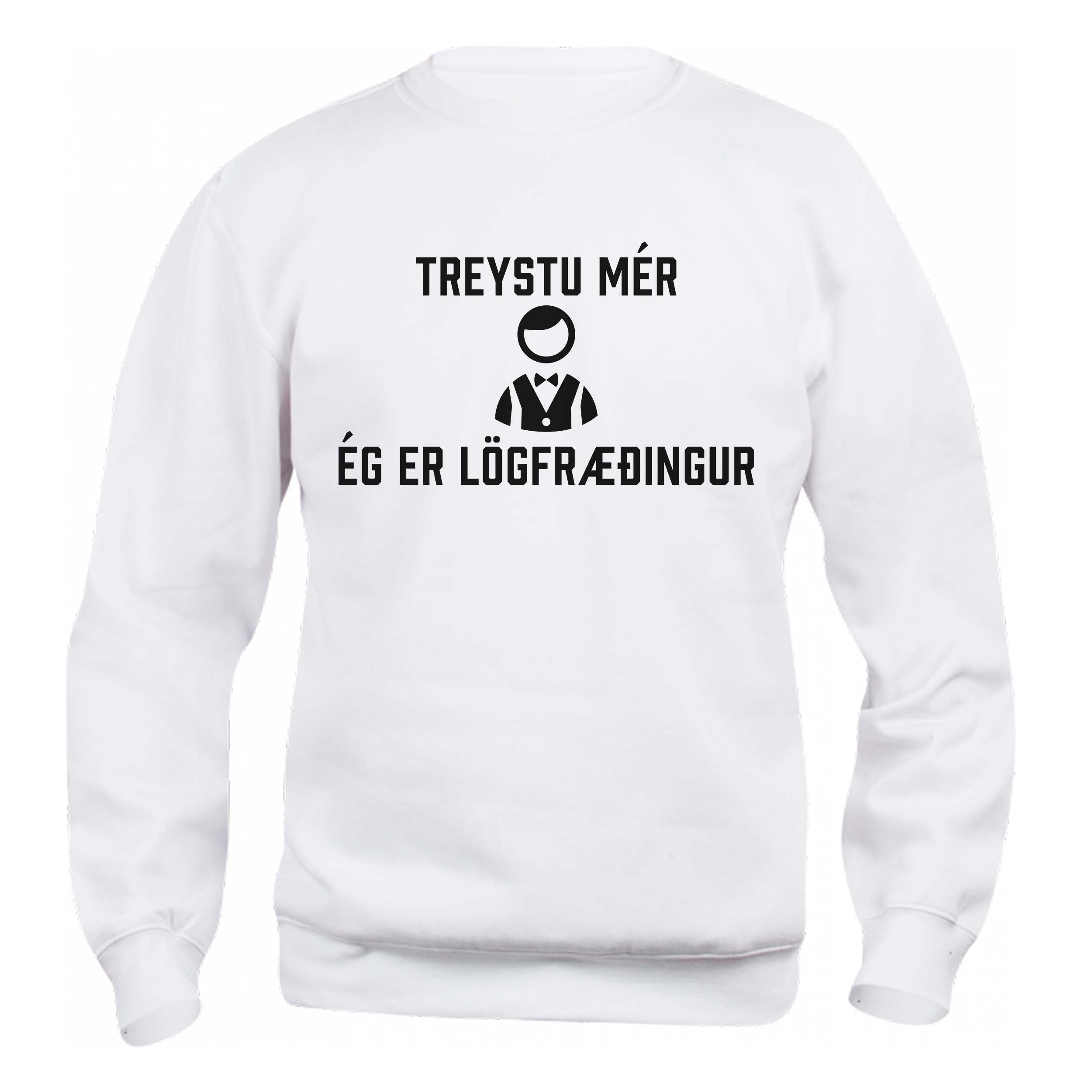 TREYSTU MÉR ÉG ER LÖGFRÆÐINGUR - Peysa - Hvít