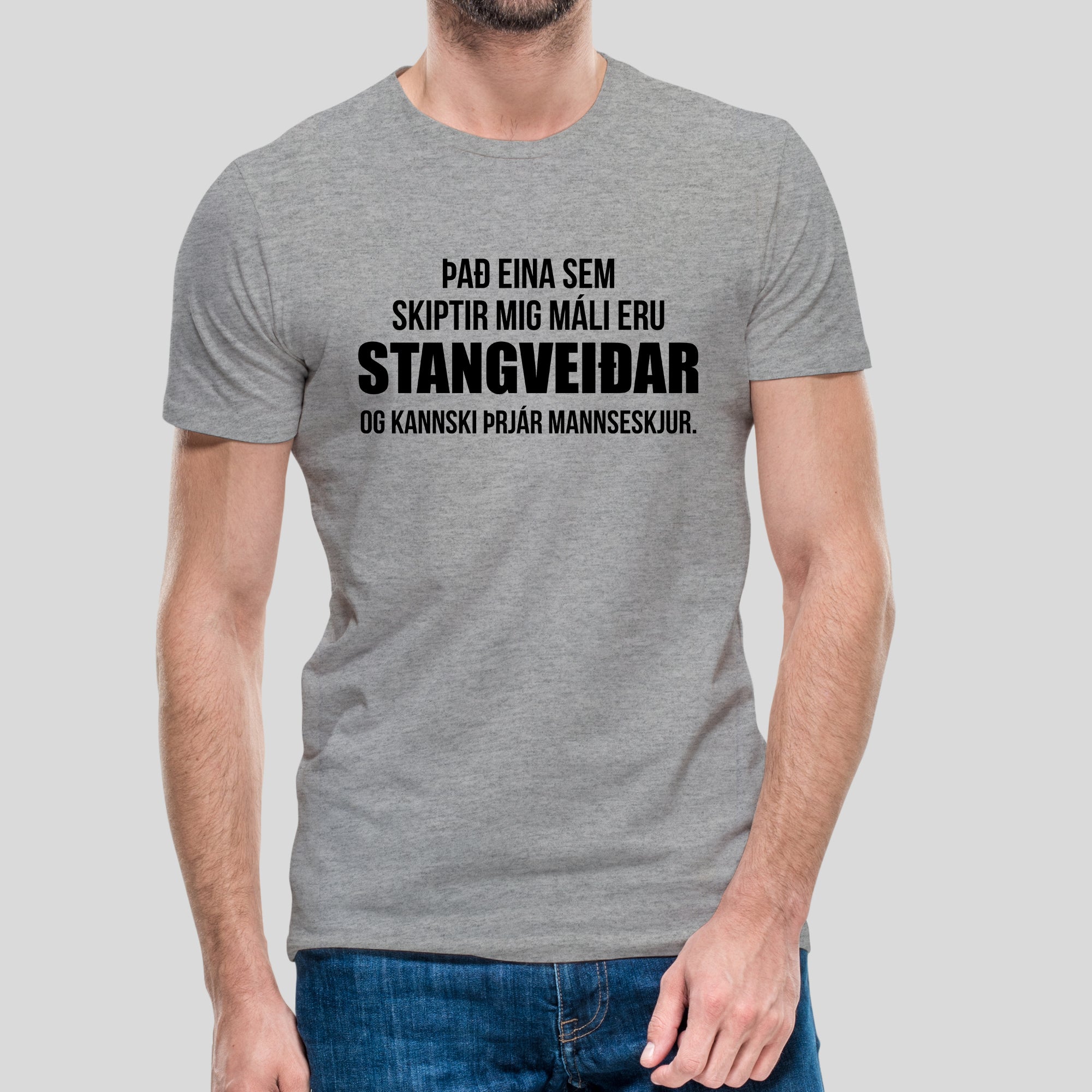 ÞAÐ EINA SEM SKIPTIR MIG MÁLI - Grár bolur