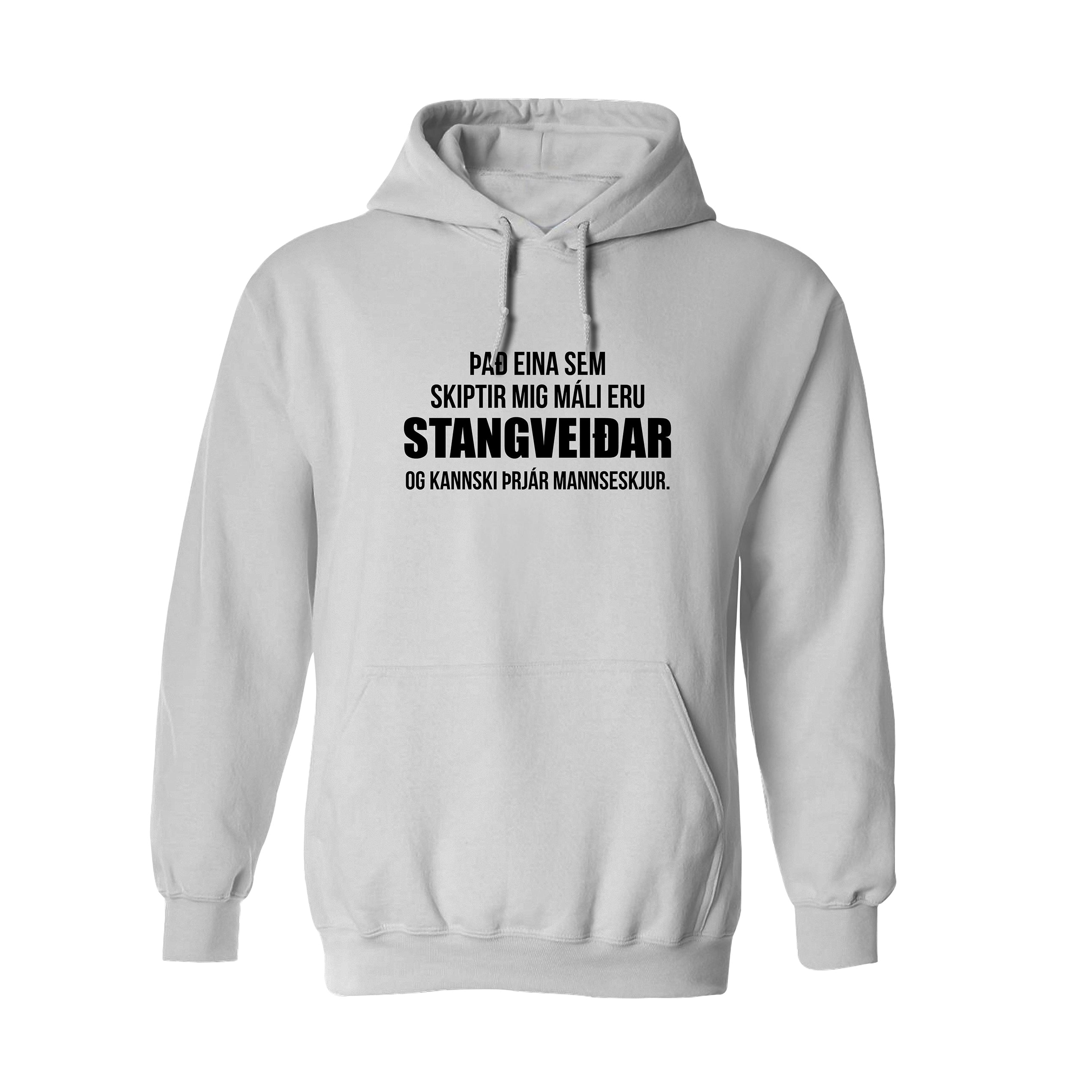 ÞAÐ EINA SEM SKIPTIR MIG MÁLI - Hettupeysa - Hvít