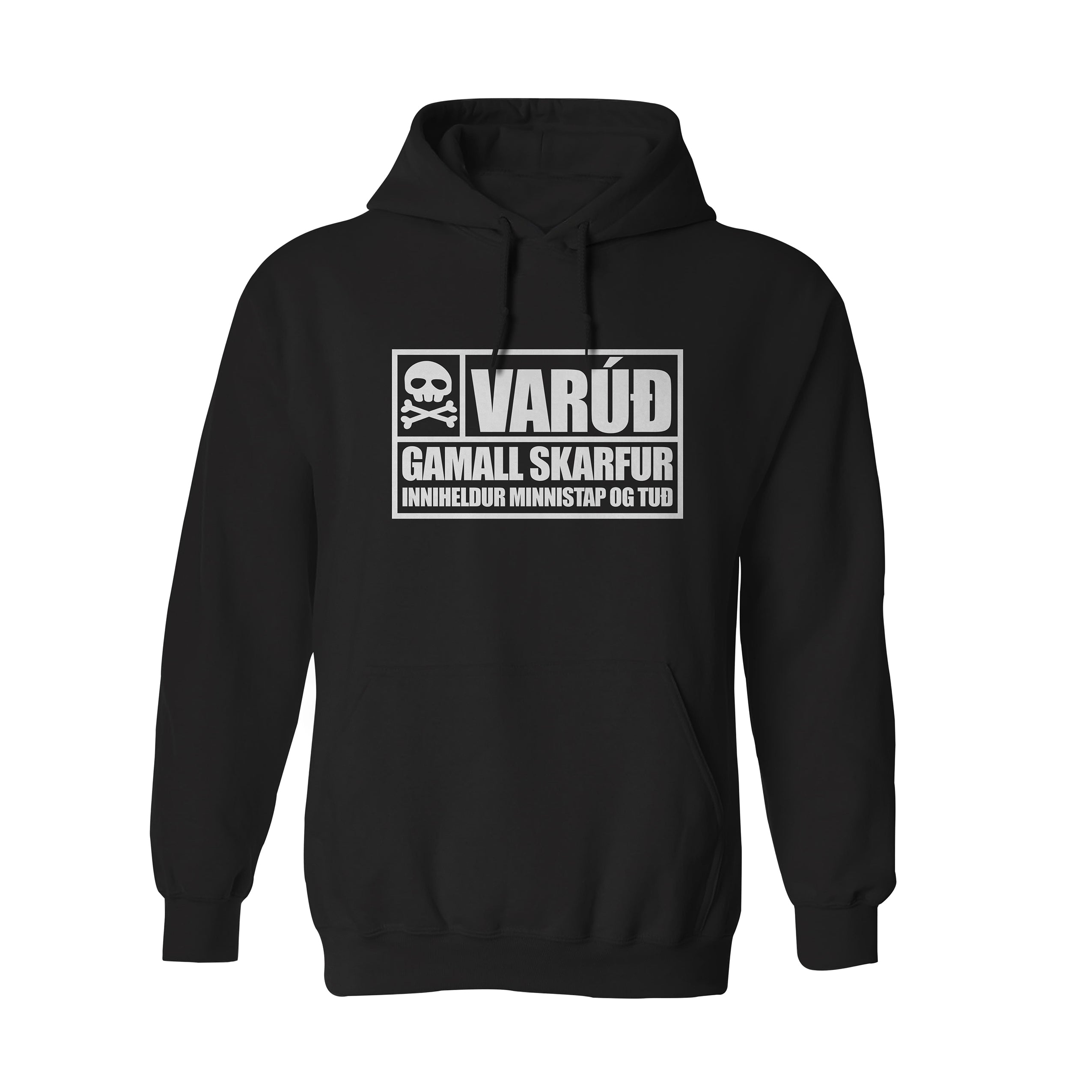 VARÚÐ GAMALL SKARFUR - Hettupeysa - Svört