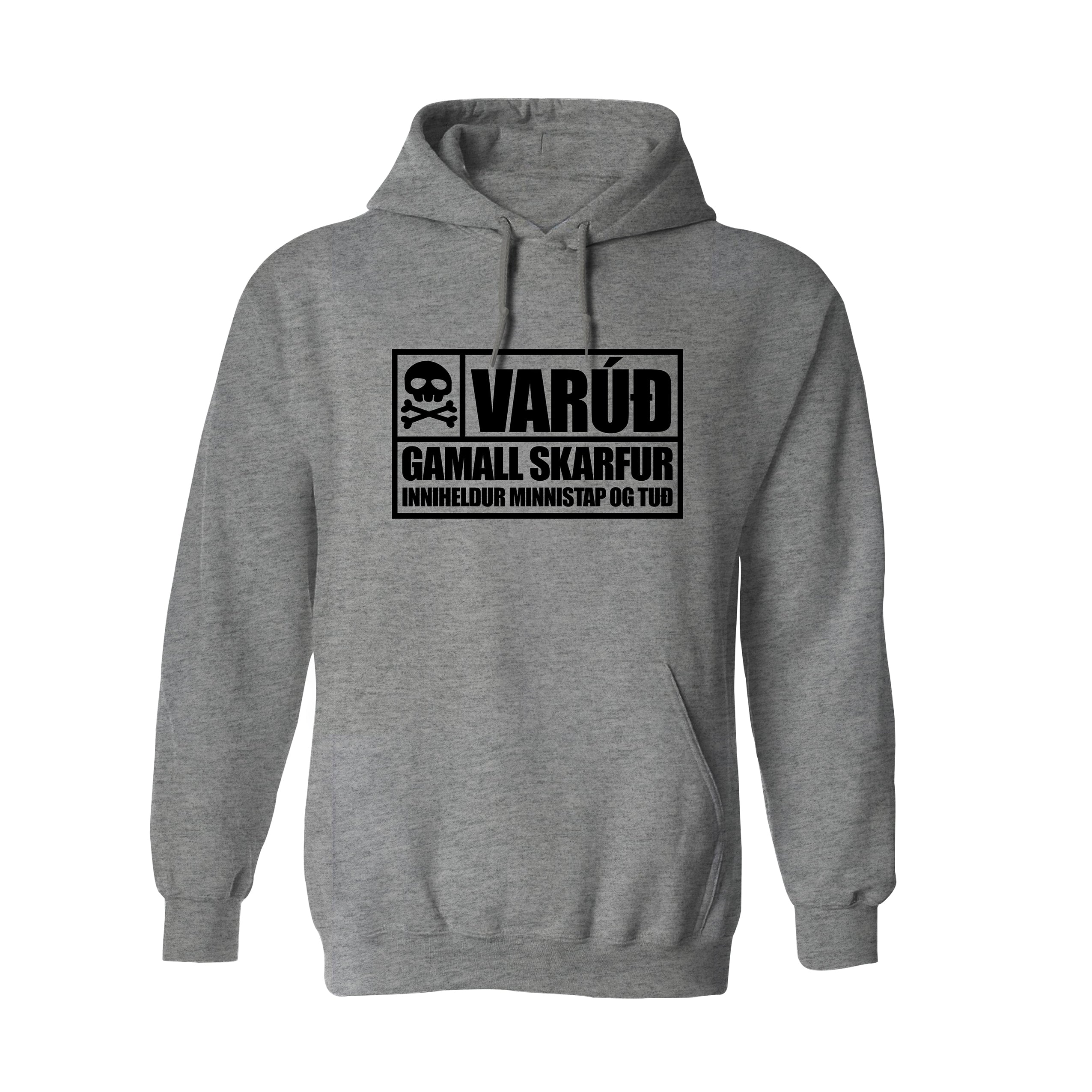 VARÚÐ GAMALL SKARFUR - Hettupeysa - Grá