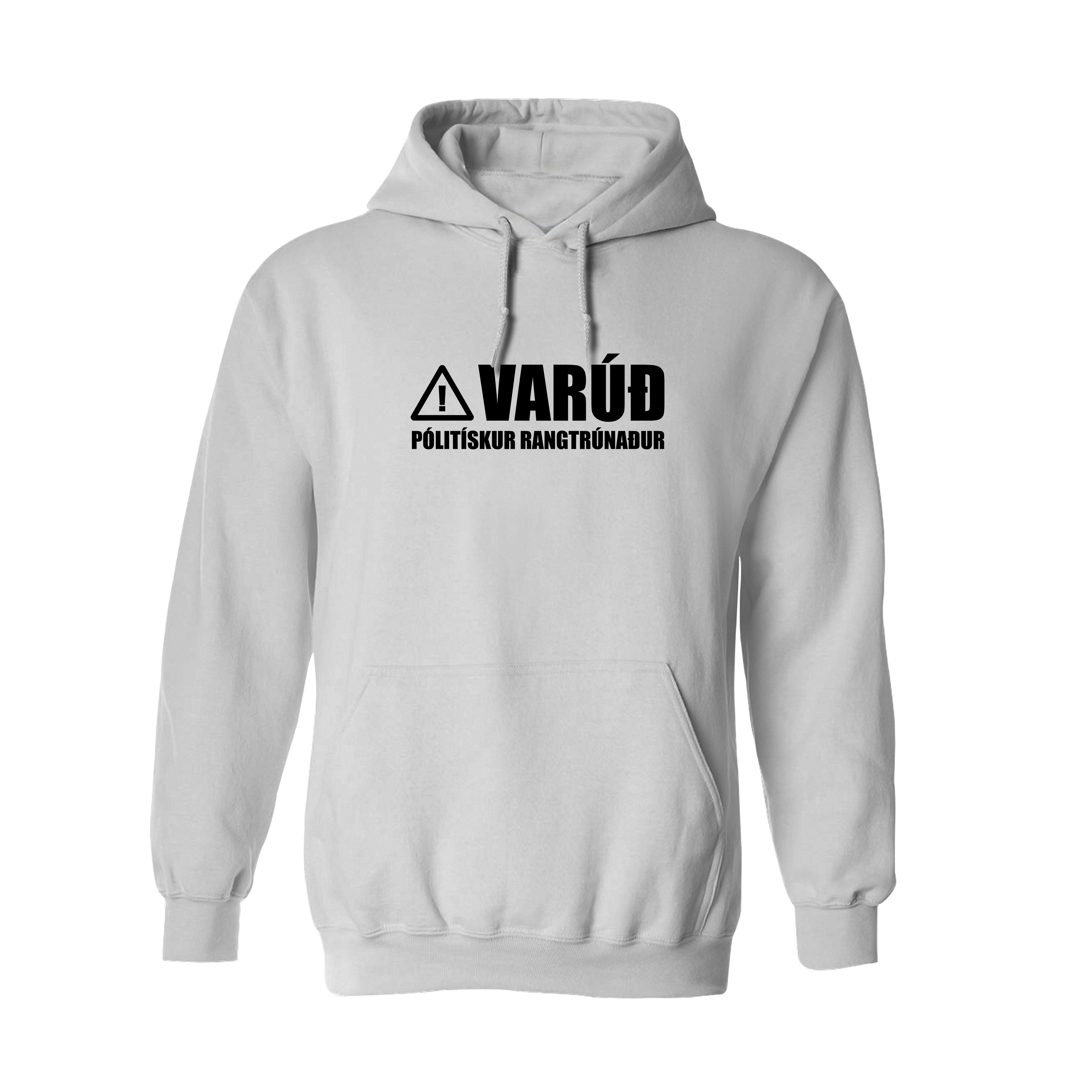 VARÚÐ PÓLITÍSKUR RANGTRÚNAÐUR - Hettupeysa - Hvít