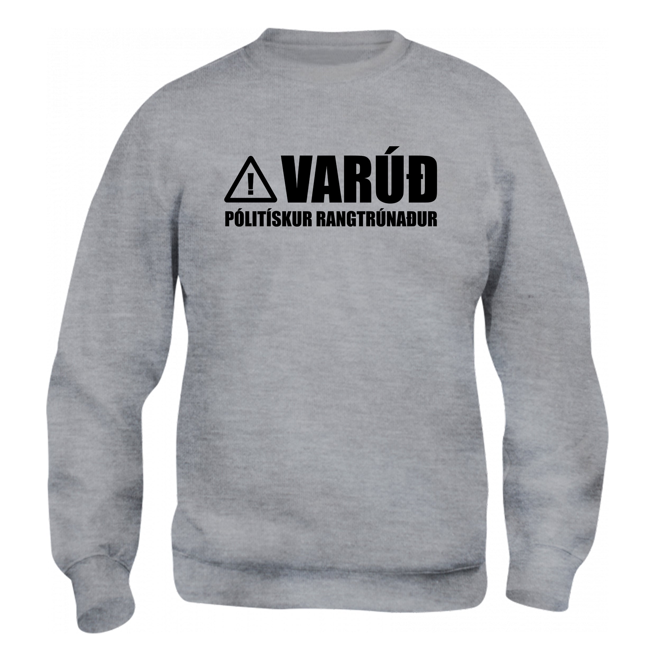 VARÚÐ PÓLITÍSKUR RANGTRÚNAÐUR - Peysa - Grá