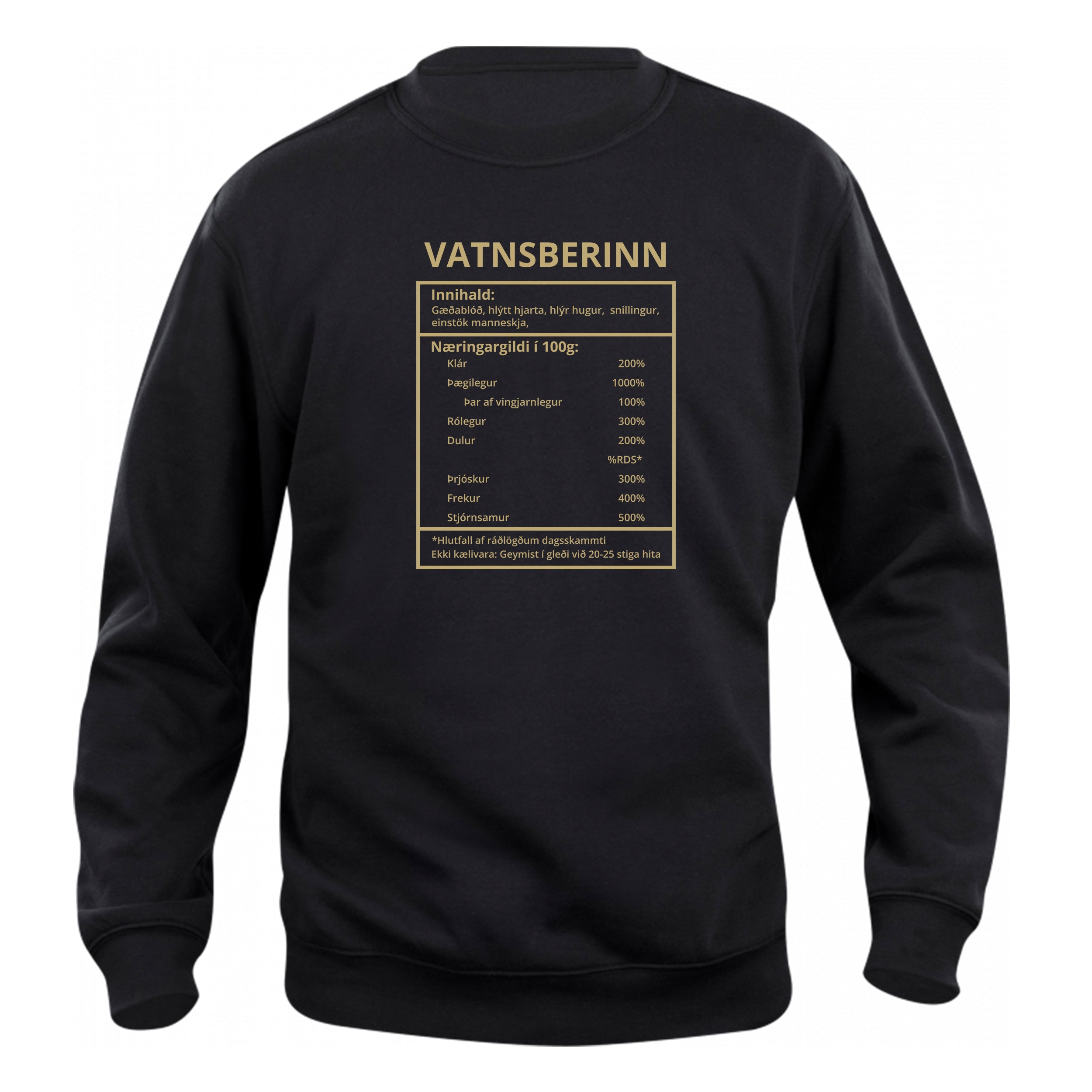 VATNSBERINN - Peysa - Svört