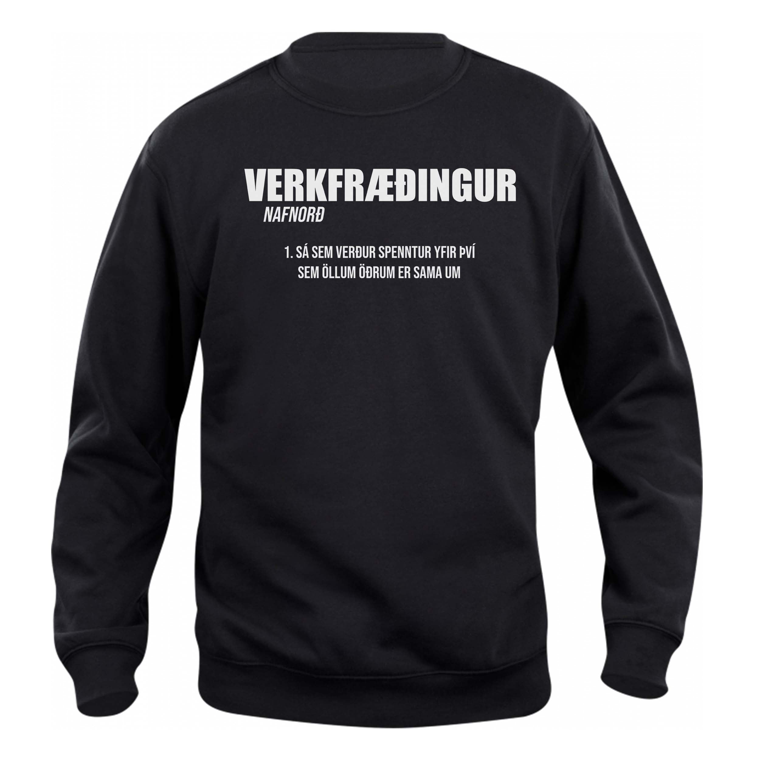 VERKFRÆÐINGUR - Peysa - Svört