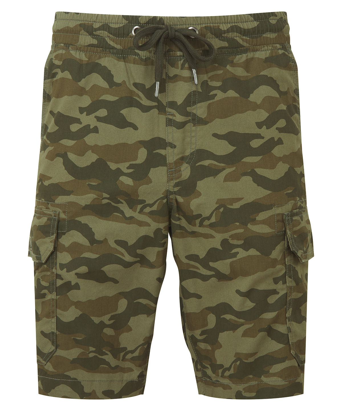 Stuttbuxur - Men’s Camo Cargo Utility Shorts