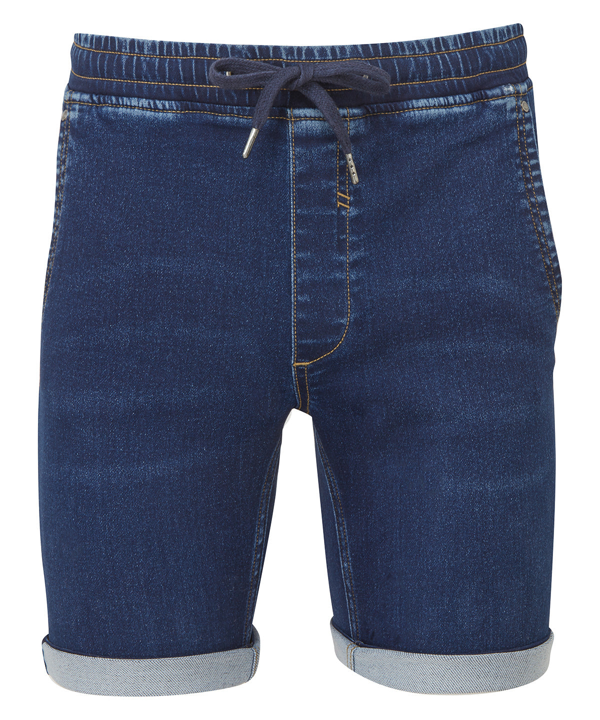 Stuttbuxur - Men’s Denim Drawstring Shorts