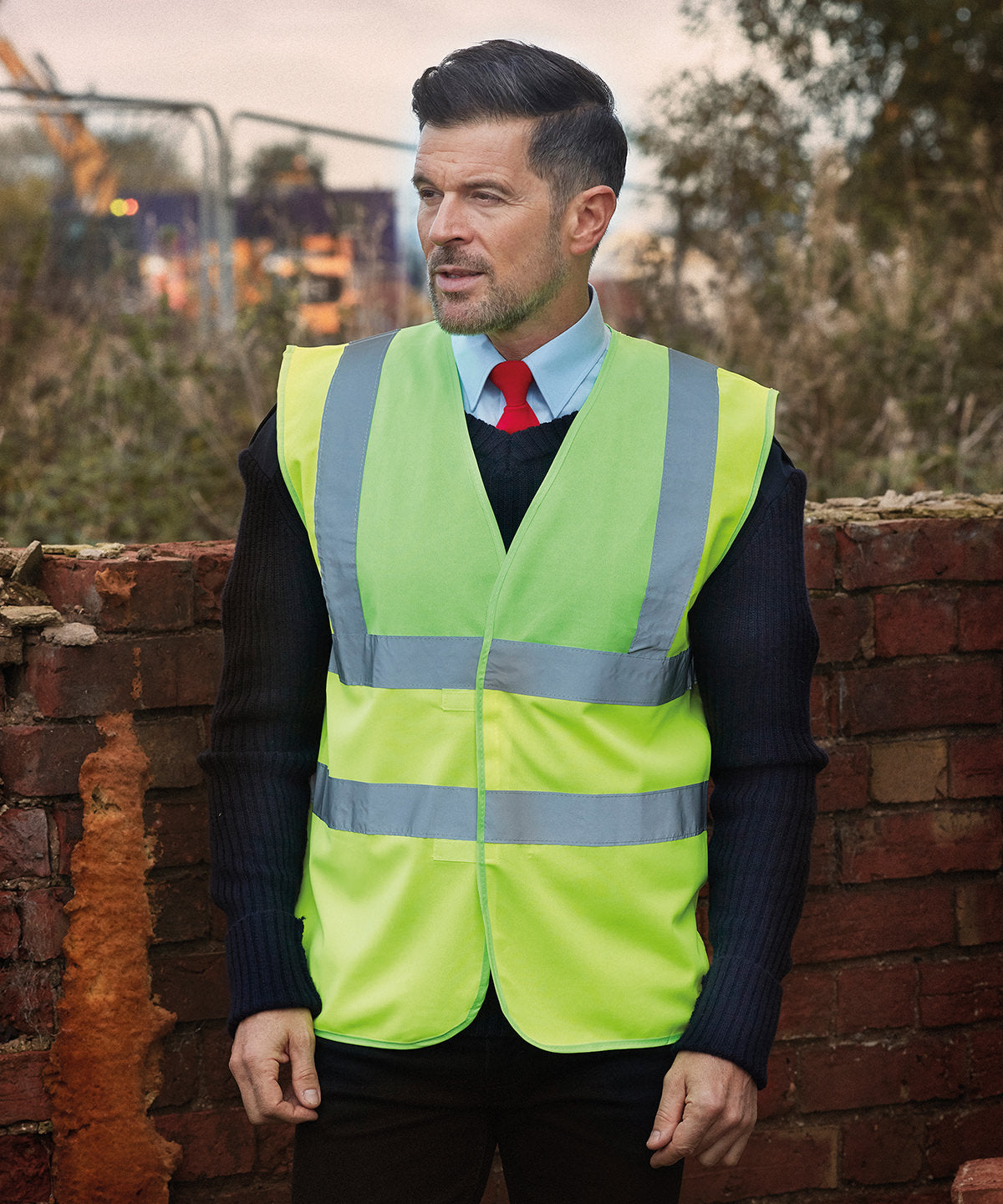 Öryggisvesti - Hi-vis 2-band-and-braces Waistcoat (HVW100)