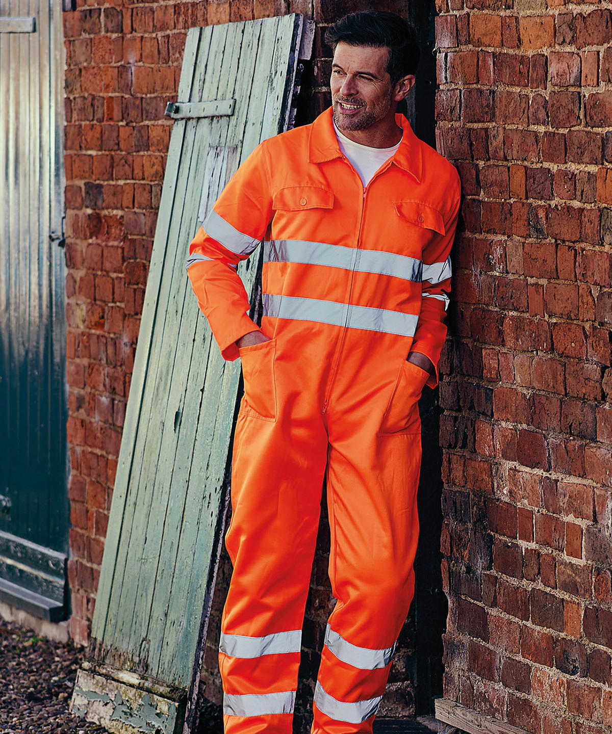 Vinnugallar - Hi-vis Polycotton Coverall (HV058)