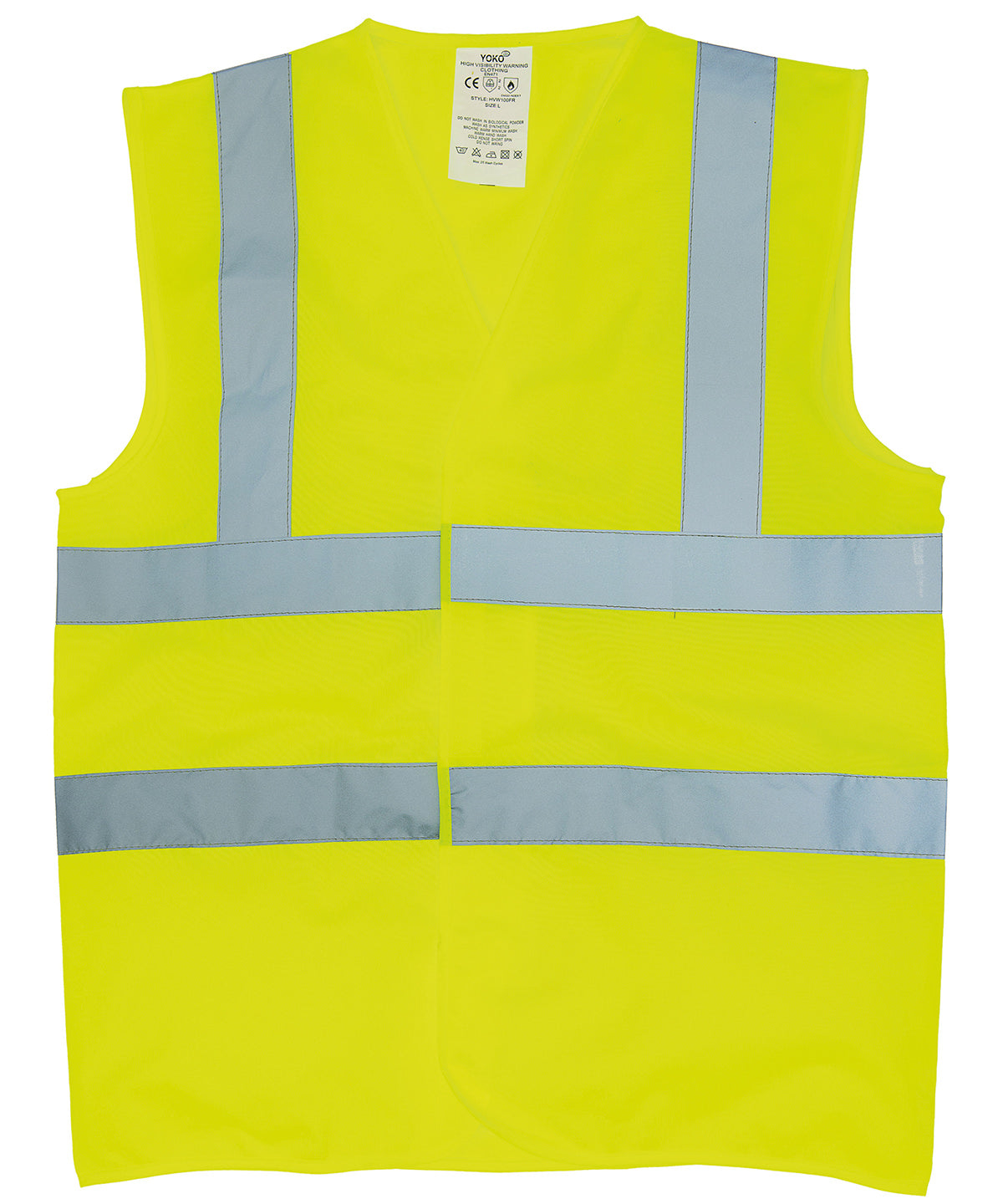 Öryggisvesti - Flame-retardant Hi-vis Sleeveless Waistcoat (HVW100FR)