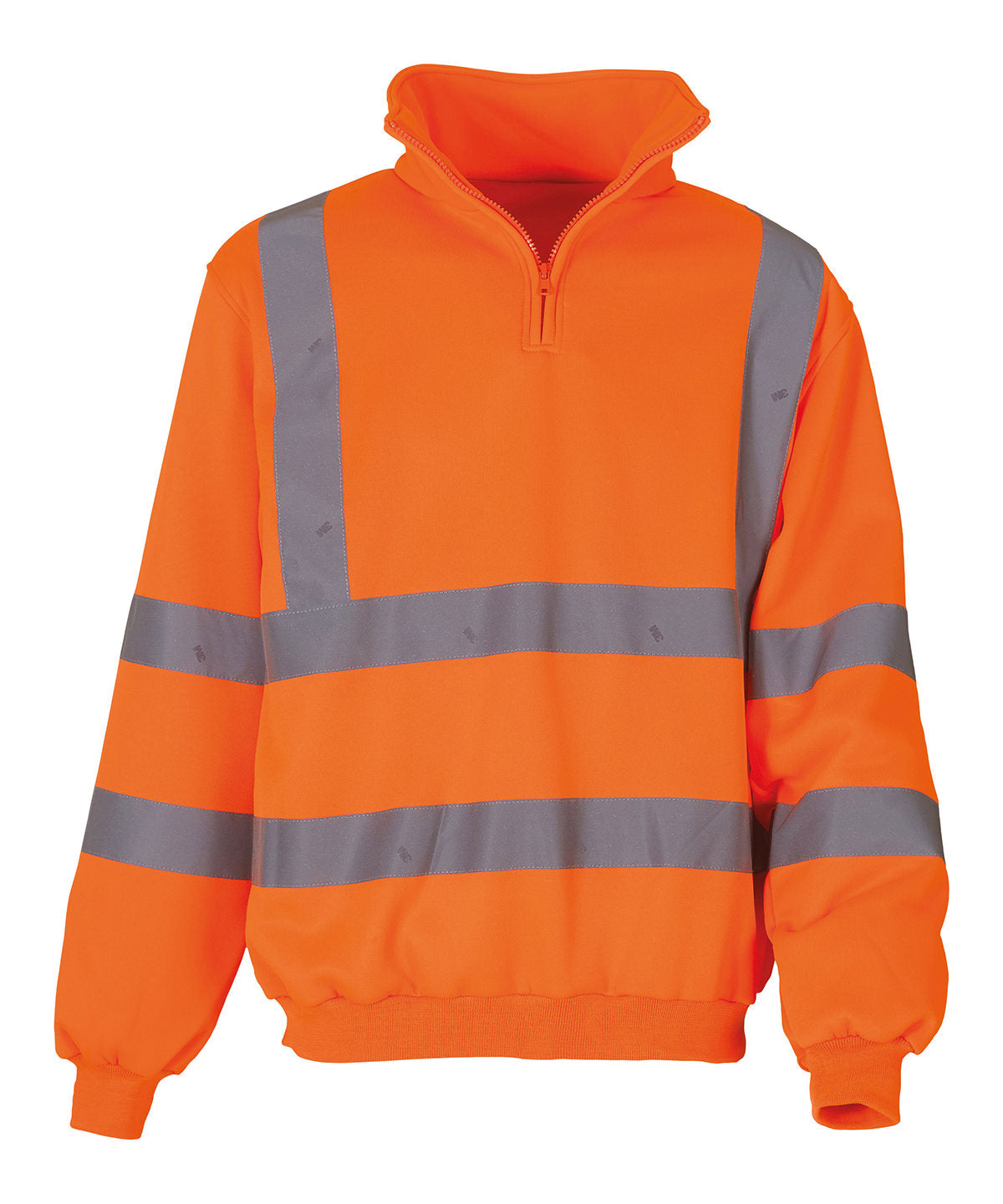 Háskólapeysur - Hi-vis ¼ Zip Sweatshirt (HVK06)