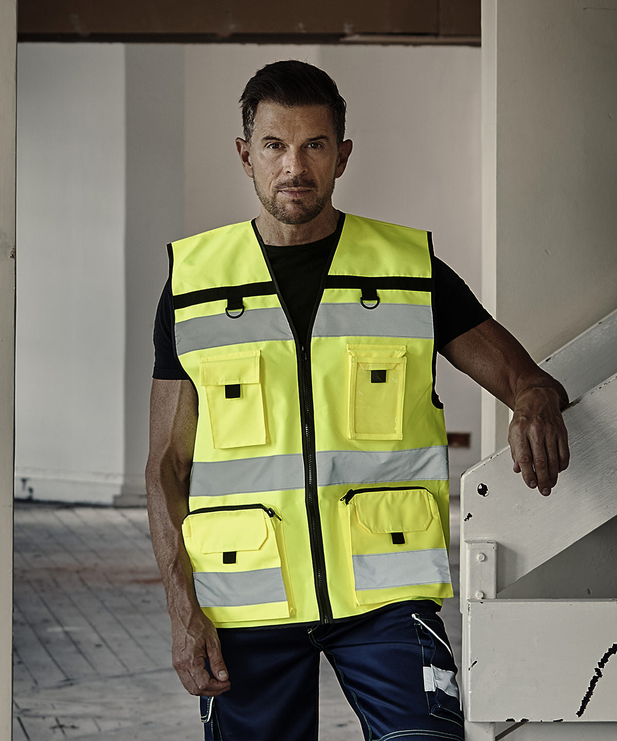 Vesti - Vis Orange Mesh - Hi-vis Ripstop Tool Vest (HVW108)