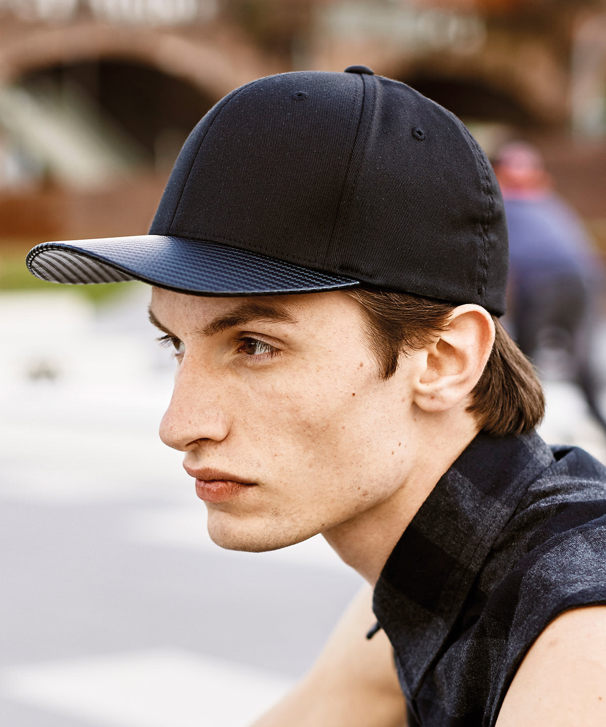 Húfur - Carbon Snapback (6089CA)