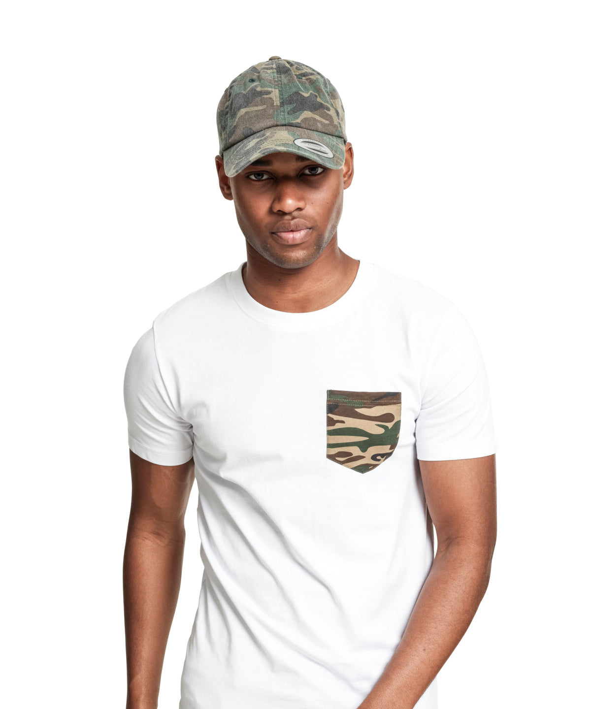 Húfur - Low-profile Camo Washed Cap (6245CW)