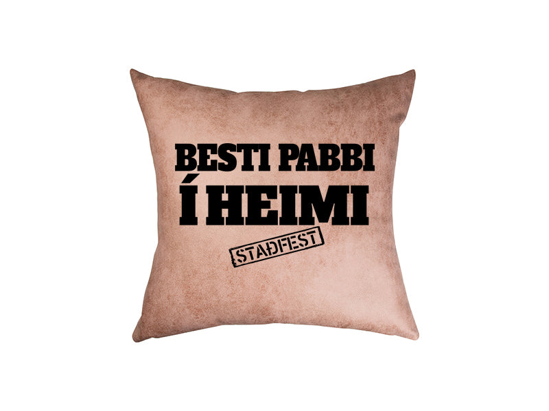 Besti pabbi í heimi - pleður púði