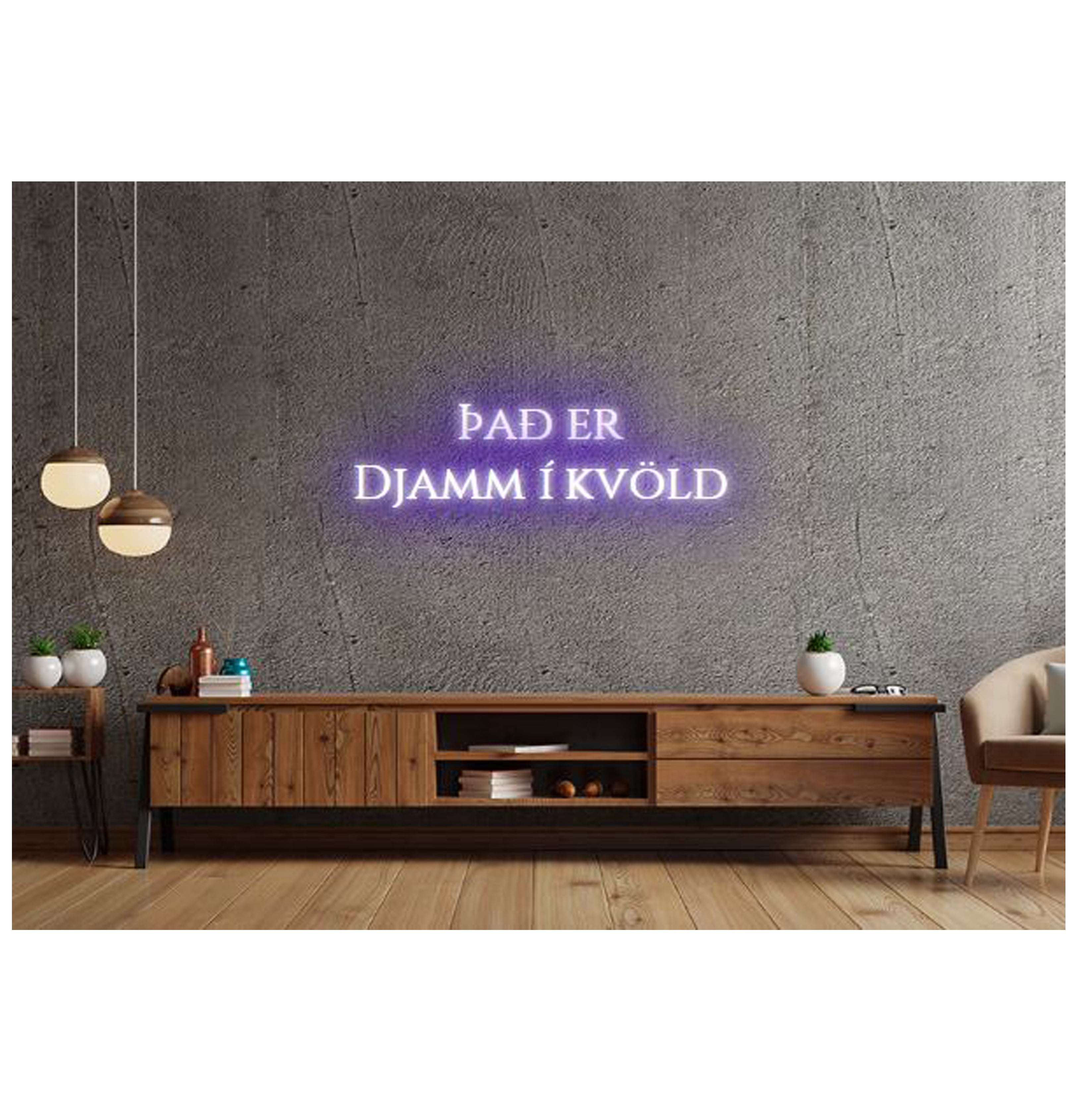 Það er djamm í kvöld - Neonskilti
