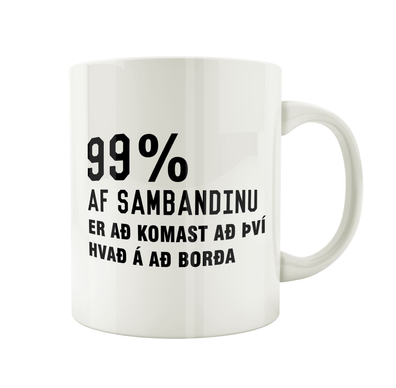 99% af sambandinu er - Bolli