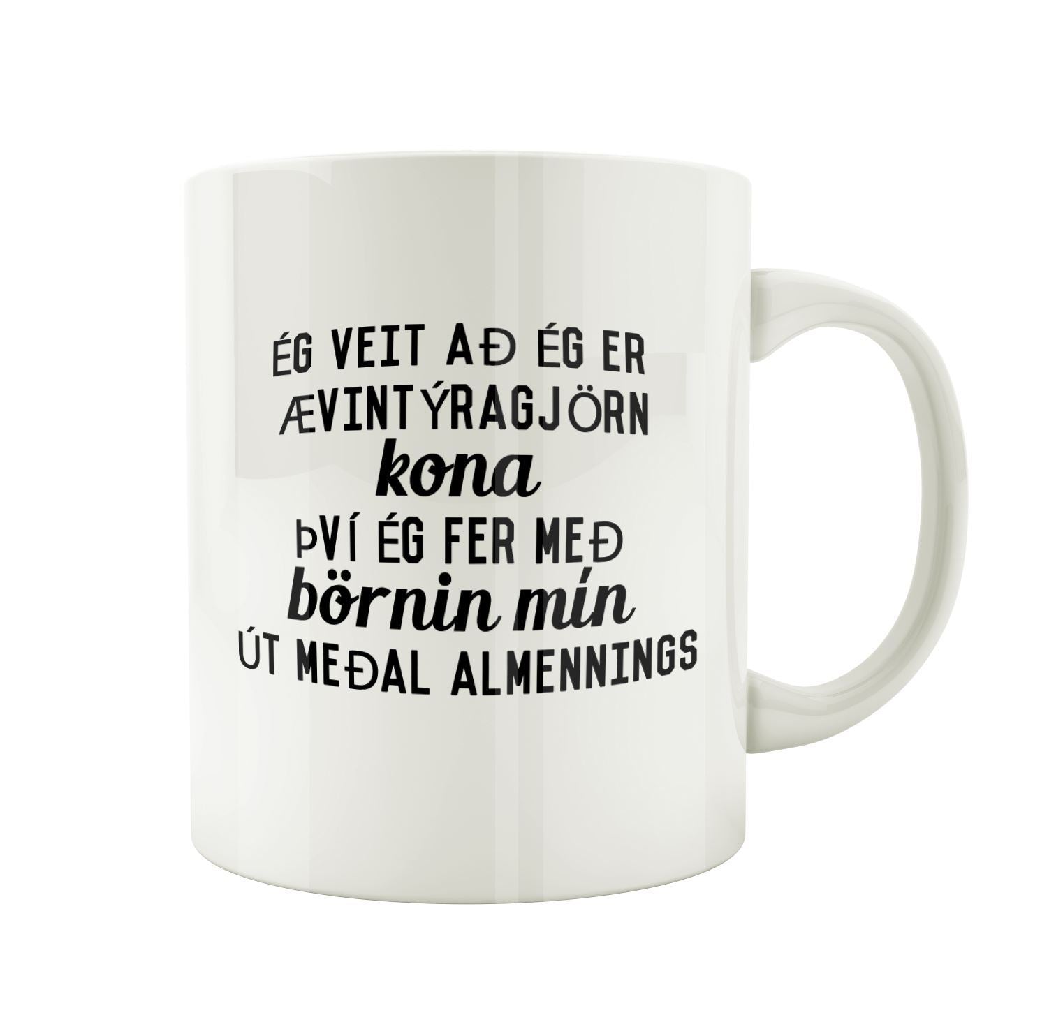 Ég veit að ég er ævintýragjörn kona því ég fer með börnin mín út meðal almennings - Bolli