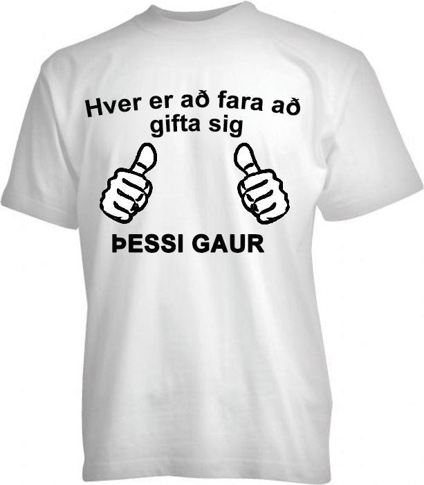 Hver er að fara að gifta sig, þessi gaur