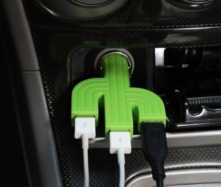 Kaktus bílahleðslutæki